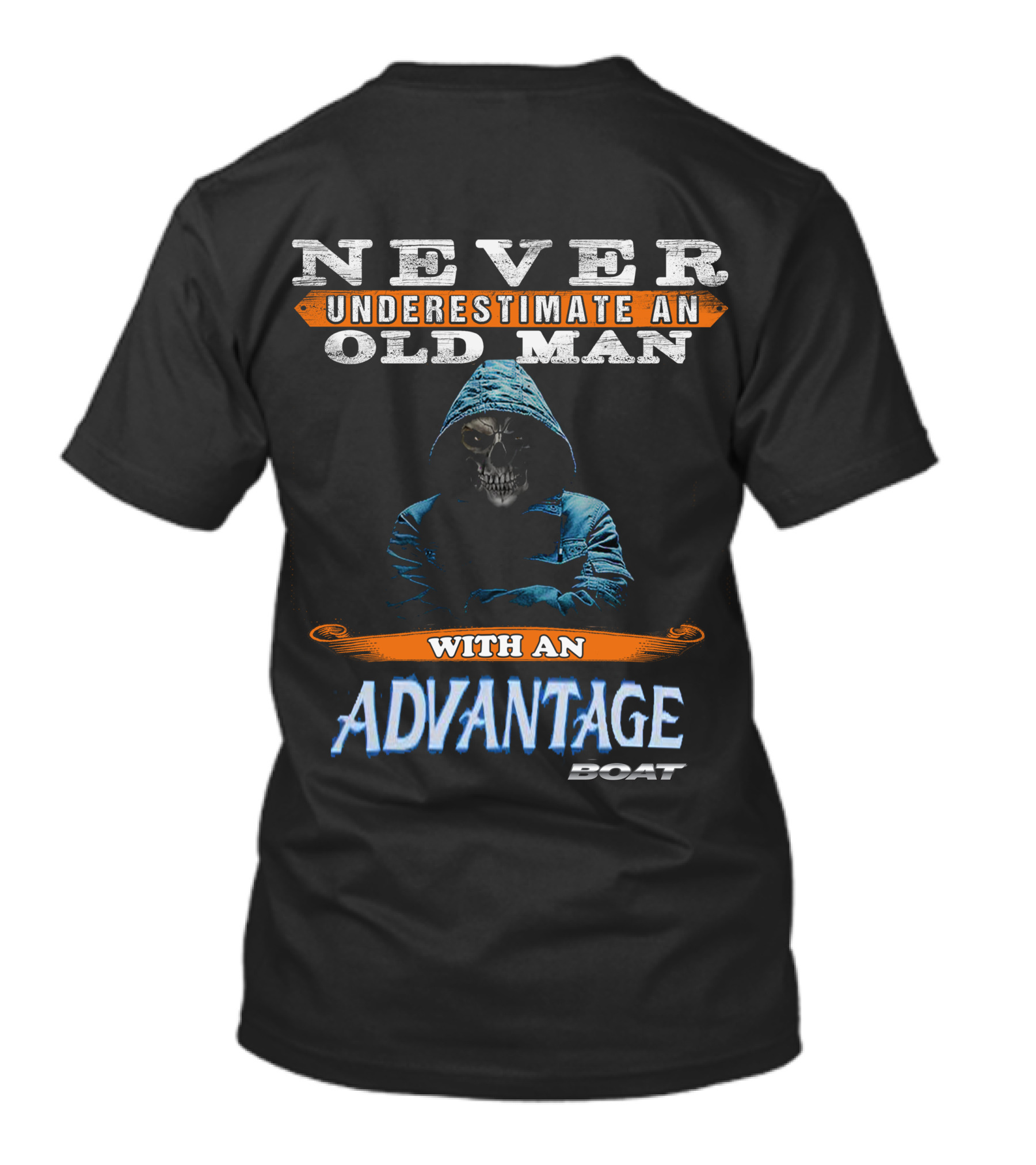 Never Underestimate An Old Man With An Advantage Boat T-Shirt