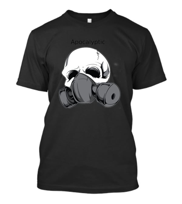 Apocalyptic Skull With Gas Mask 39688 T-Shirt