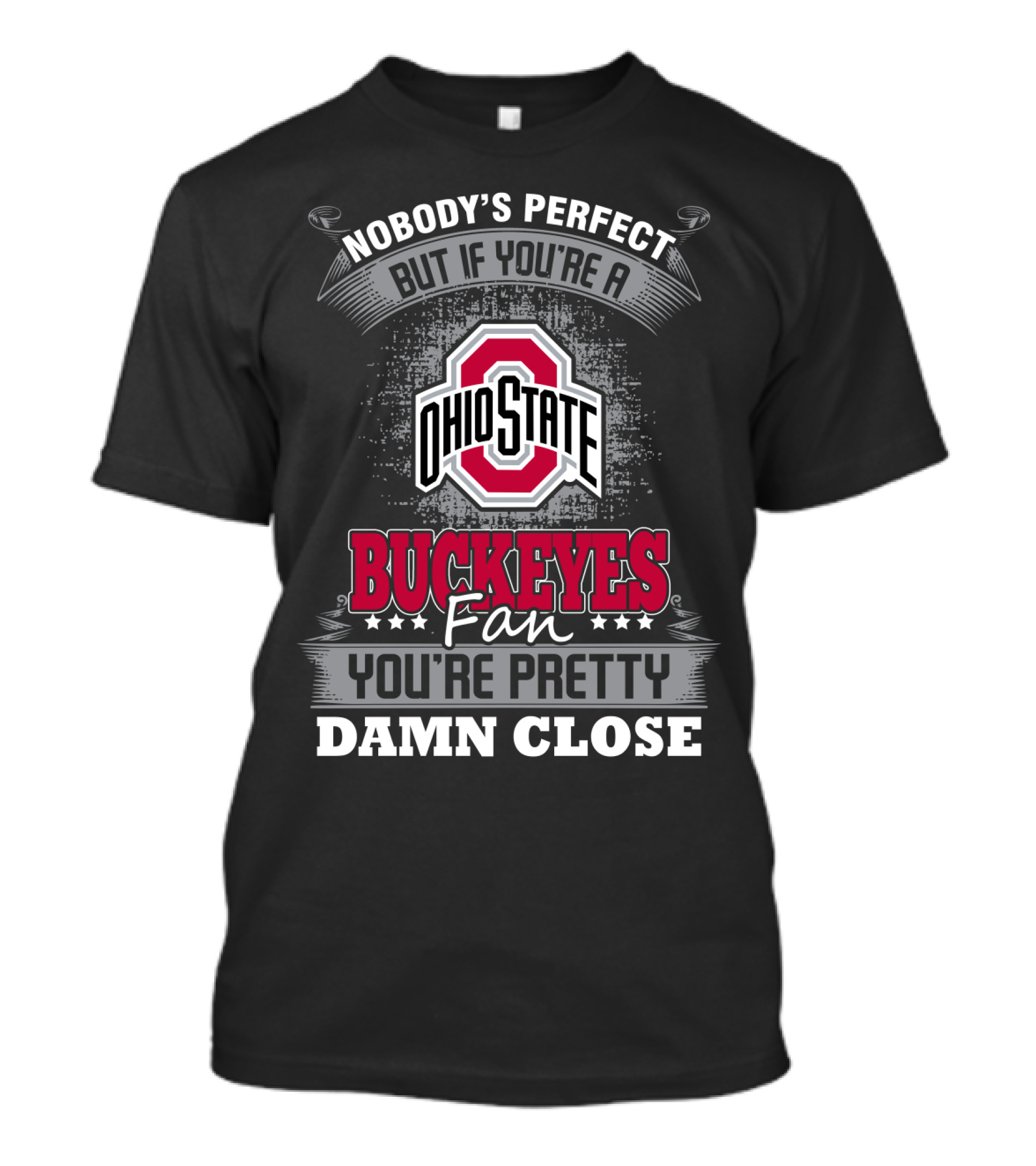 Nobody's Perfect But If You’re A Ohio State Buckeyes Fan You’re Pretty Damn Close T-Shirt