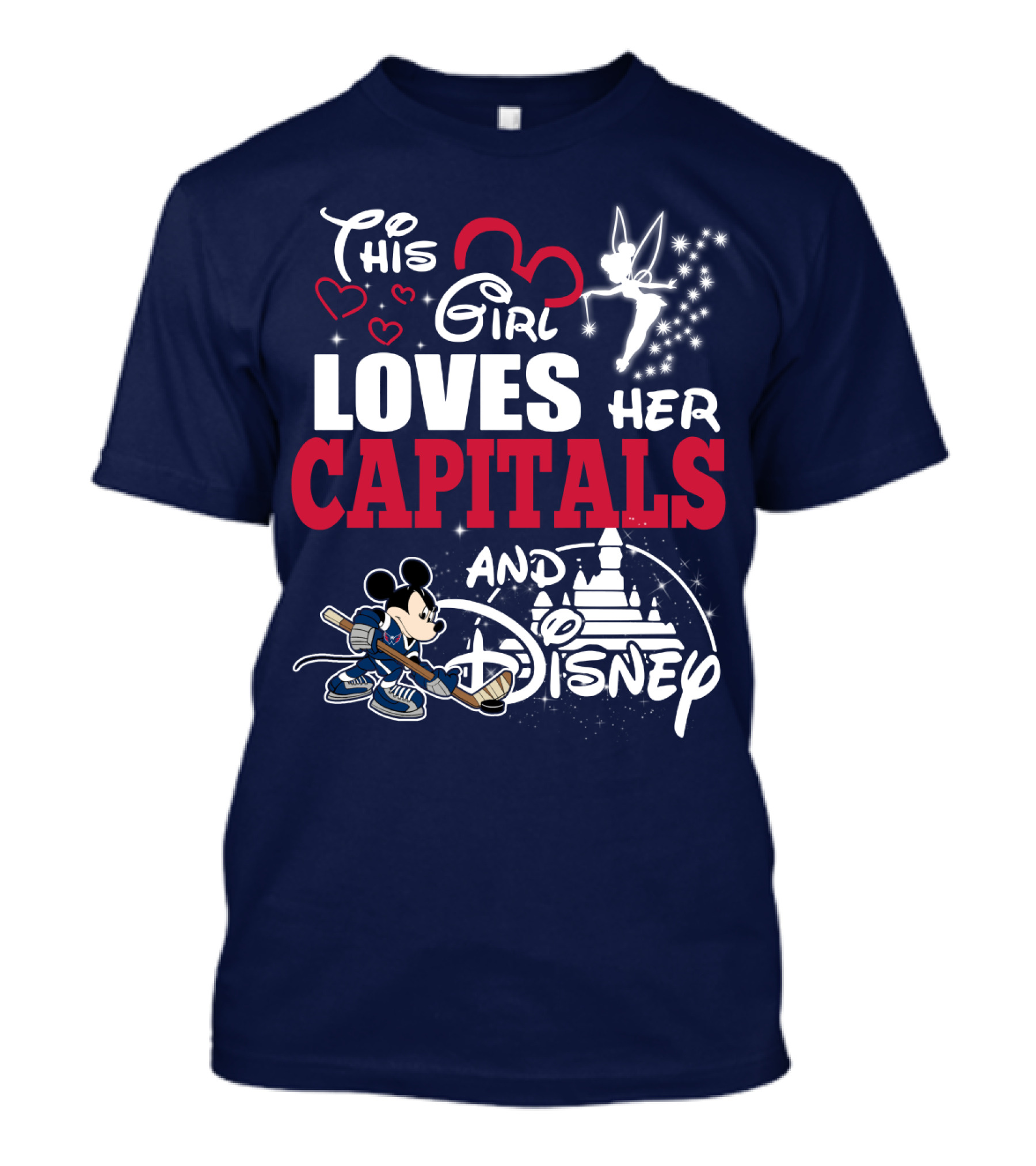 This Girl Loves Her Capitals And Disney T-Shirt