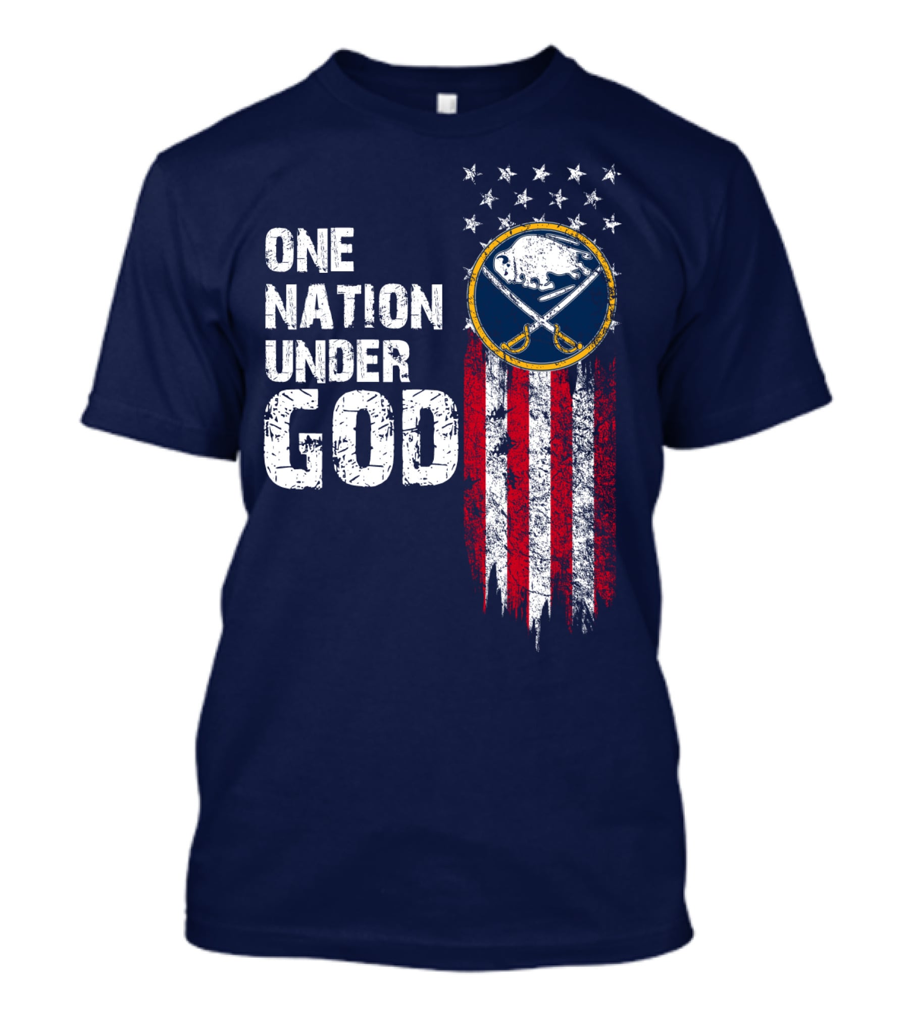 One Nation Under God Buffalo Sabres T-Shirt