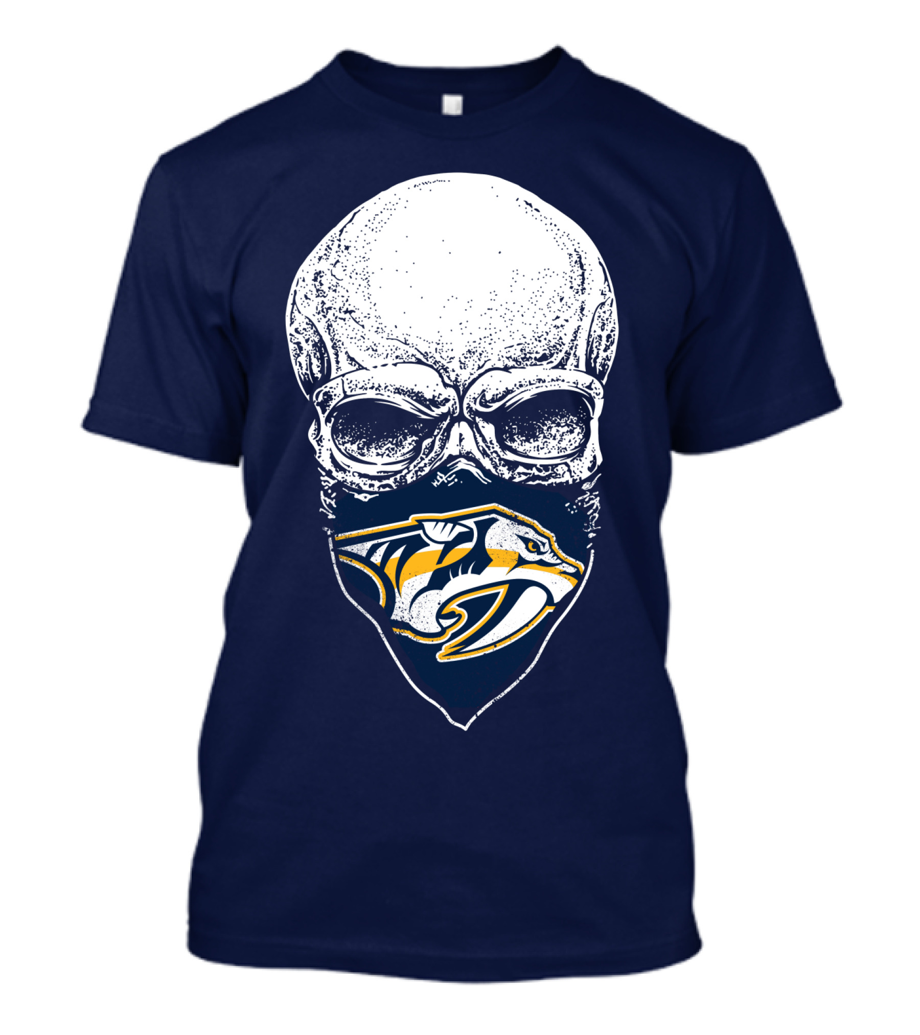 Nashville Predators Skull Bandana T-Shirt