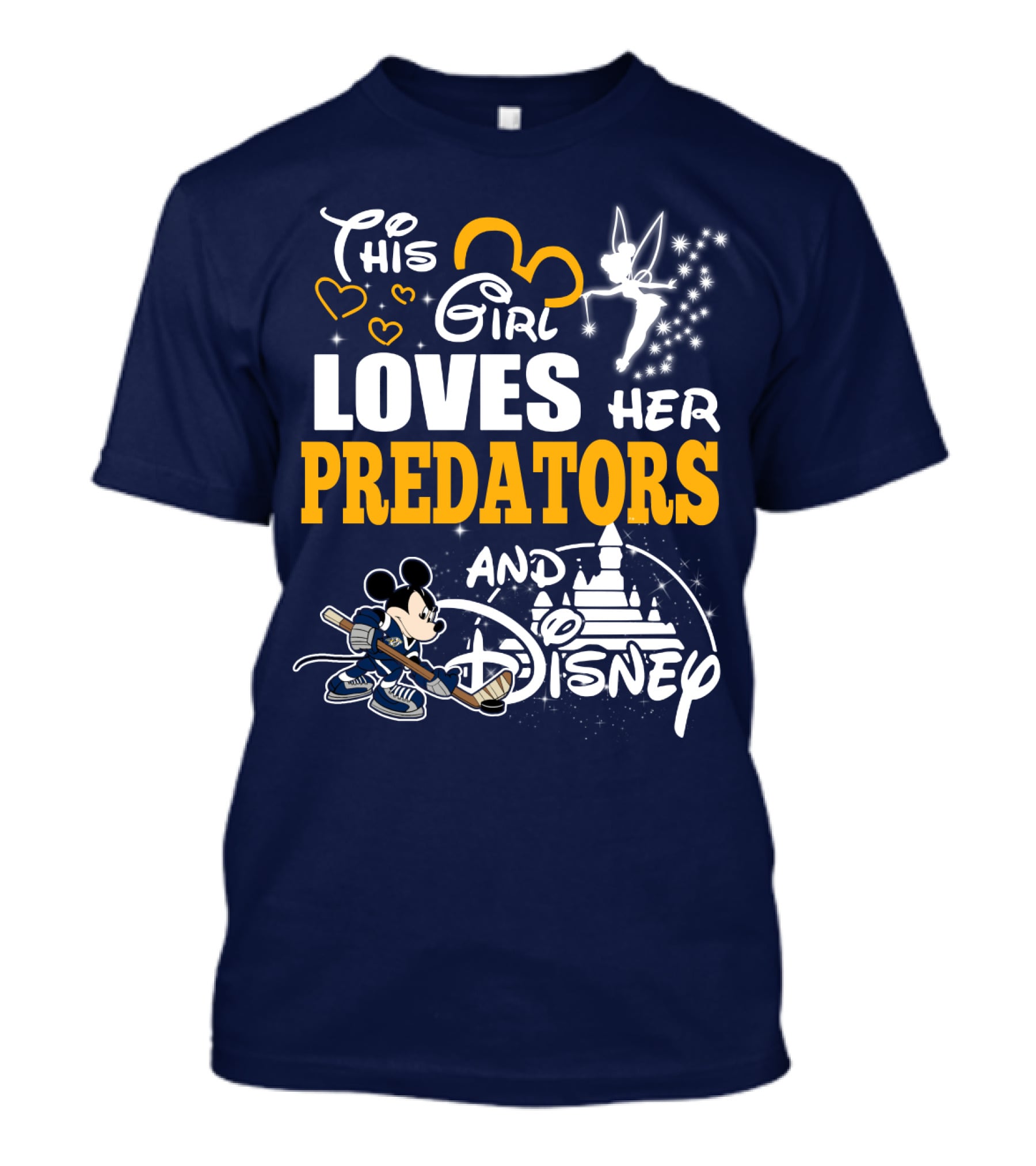 This Girl Loves Her Predators And Disney T-Shirt