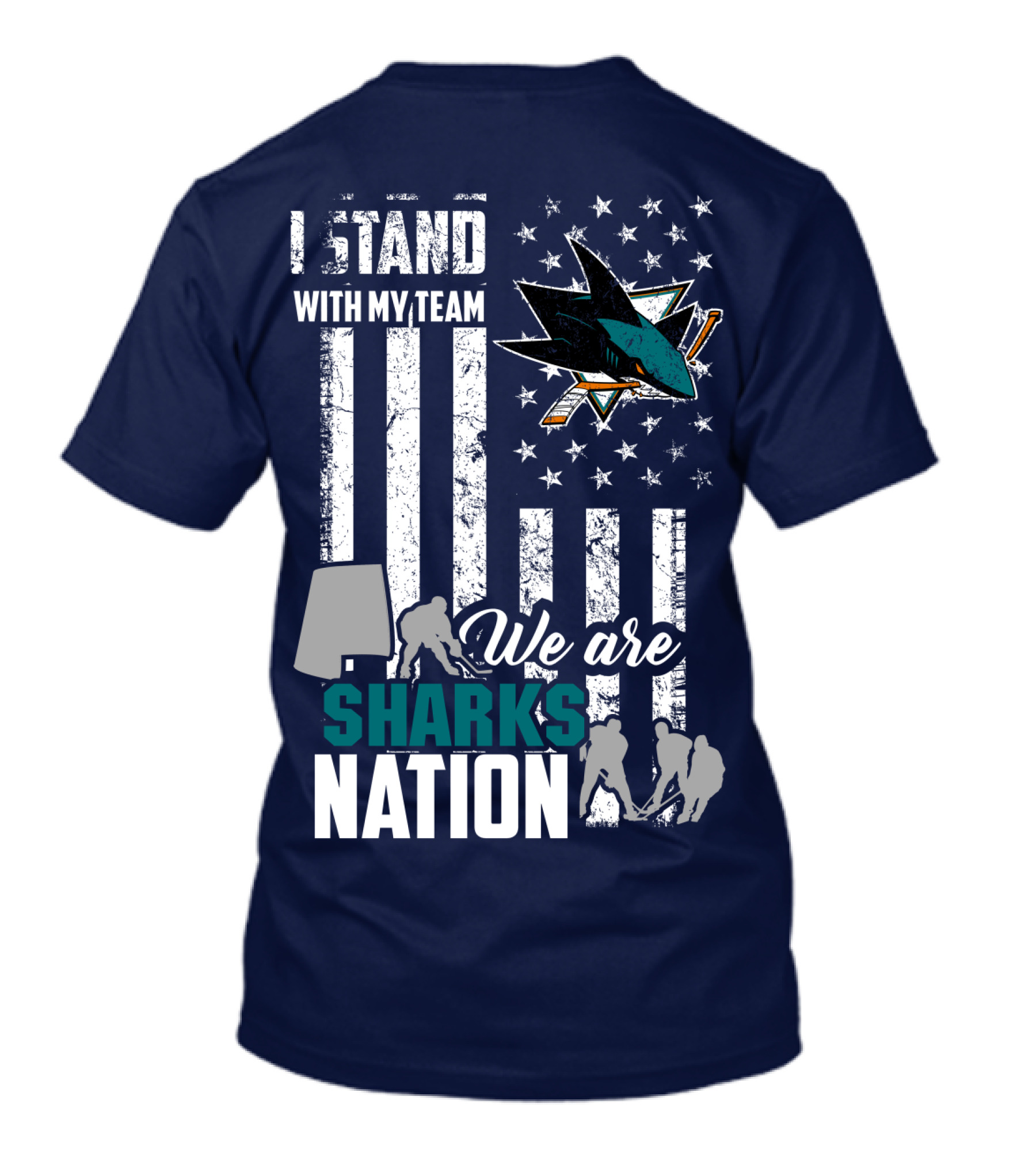 I Stand With My Team We Are Sharks Nation San Jose Sharks T-Shirt