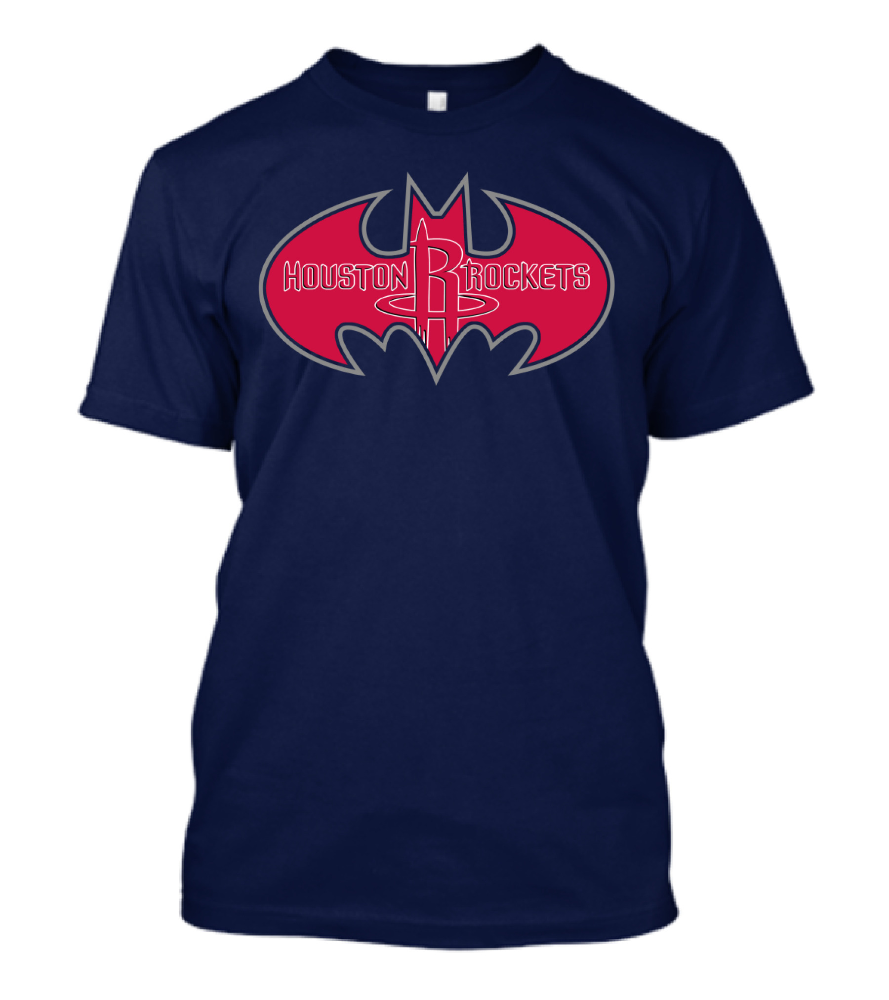 Houston Rockets Batman Logo Red Bat Symbol T-Shirt