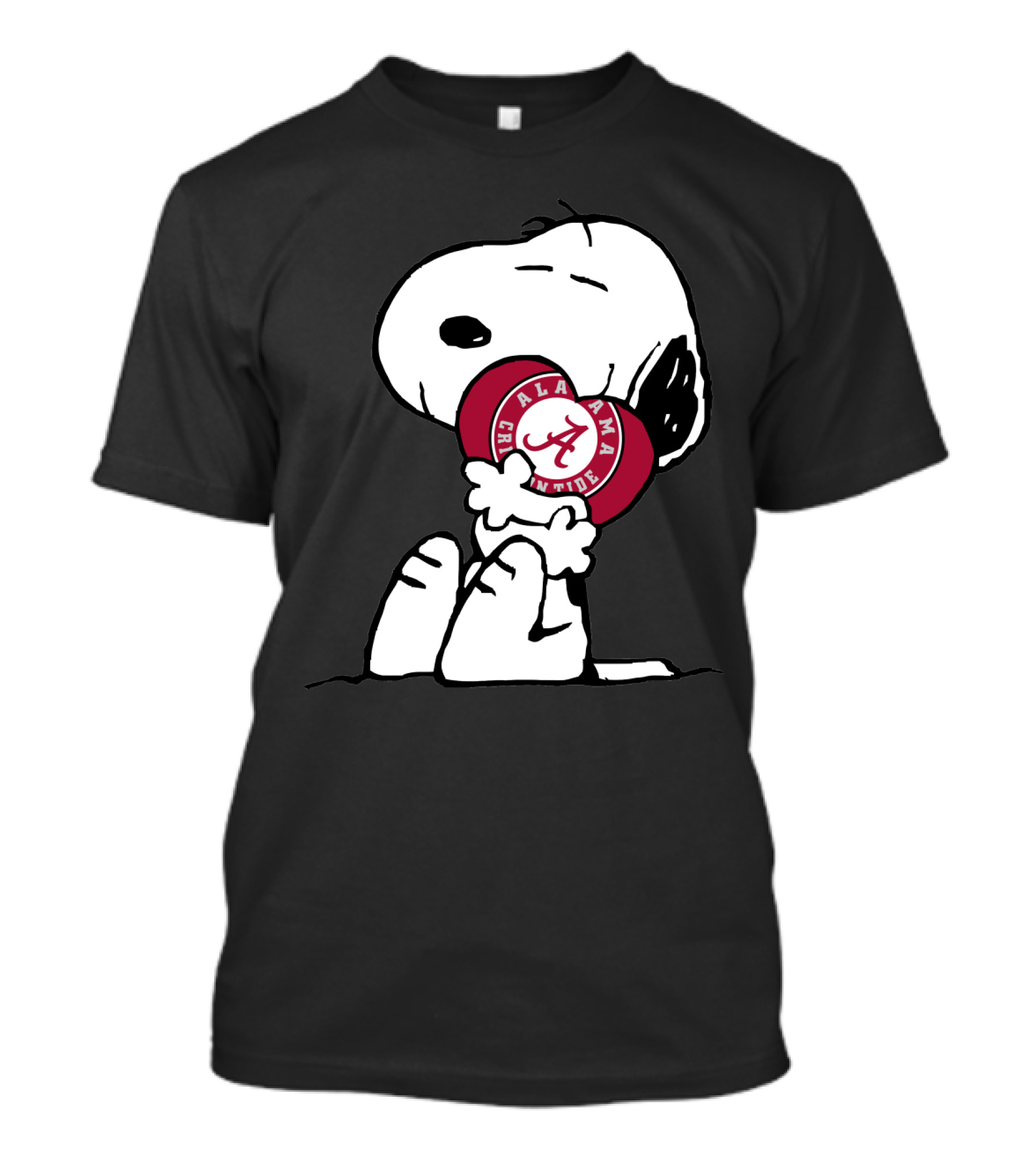 Snoopy Holding Alabama Crimson Tide T-Shirt