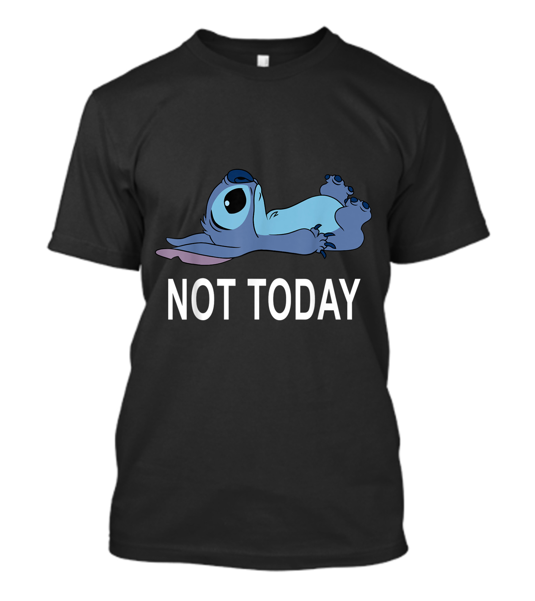 Not Today Stitch Disney Lilo And Stitch Relaxed Mood T-Shirt