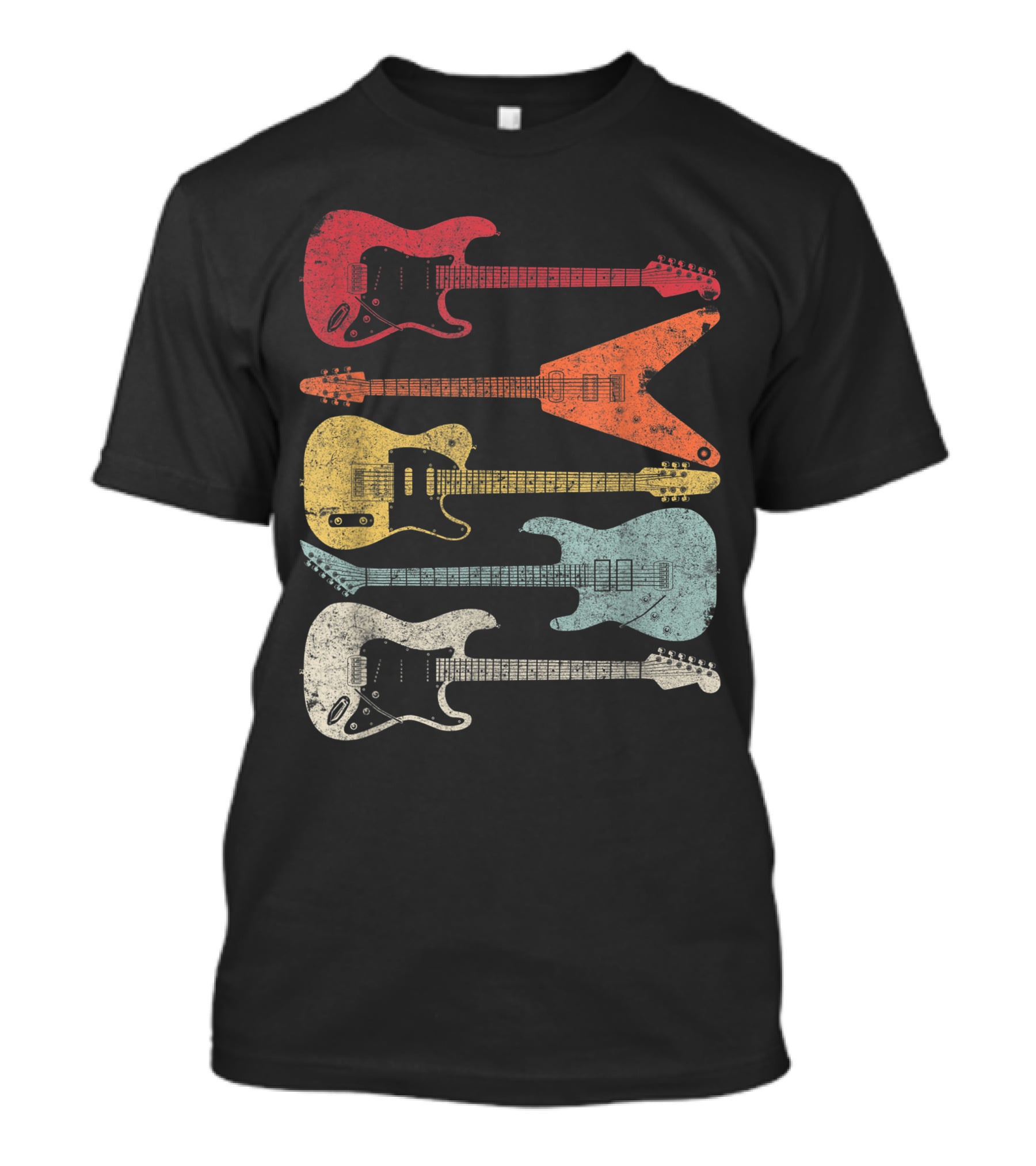 Retro Electric Guitar Collection T-Shirt