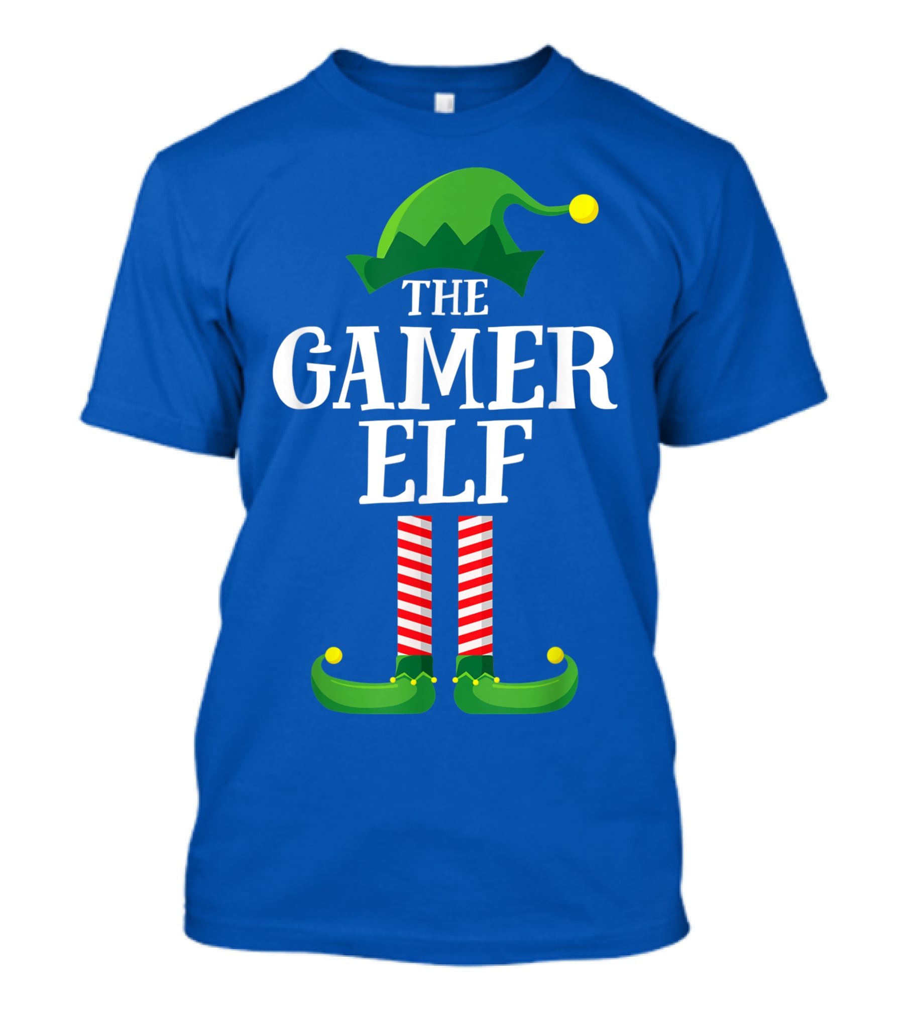 The Gamer Elf Matching Family Group Christmas Party Holiday T-Shirt