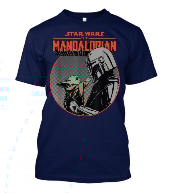 Star Wars The Mandalorian Mando And The Child Vintage Comic T-Shirt