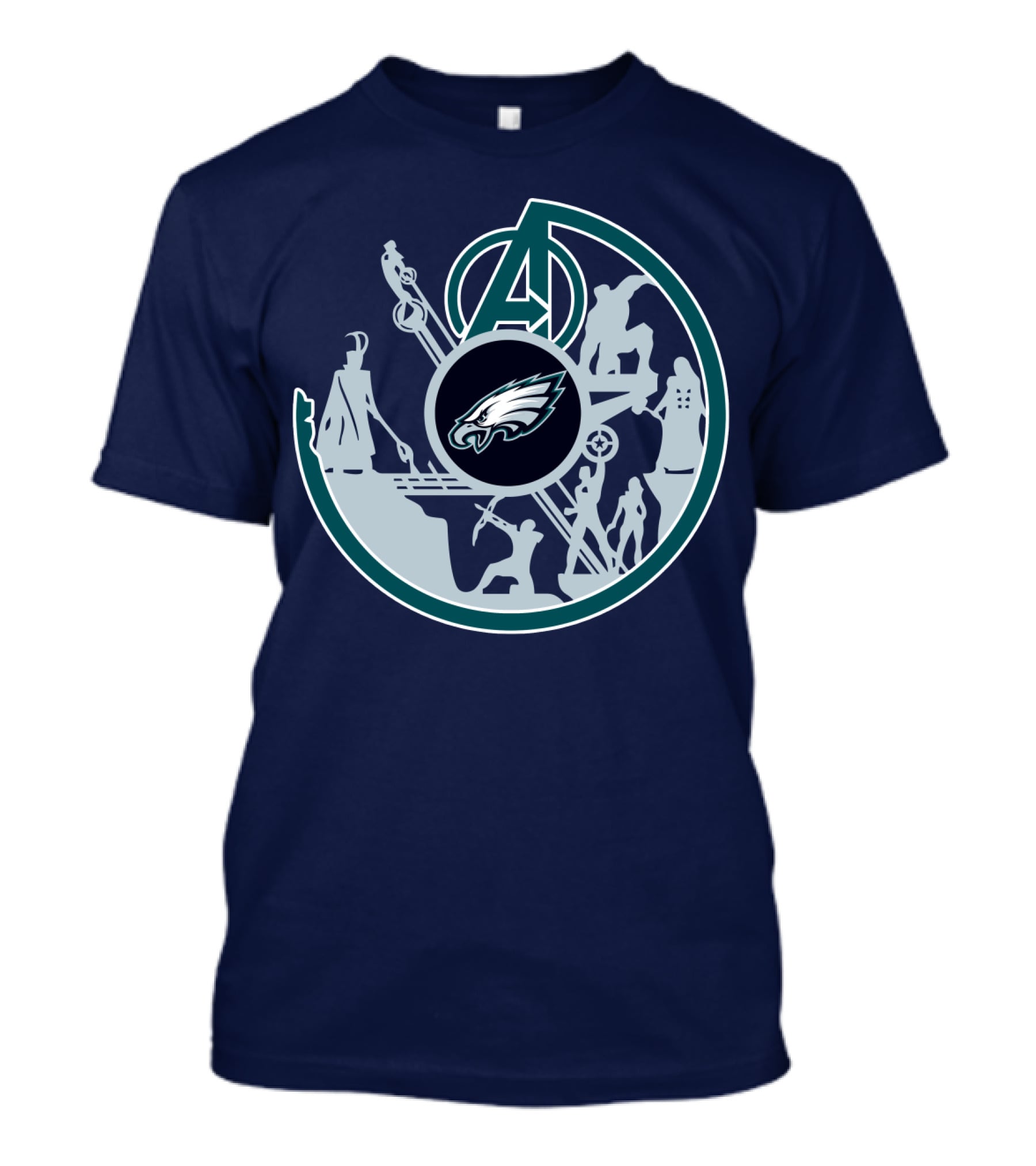 Eagles Avengers Silhouette Crossover T-Shirt