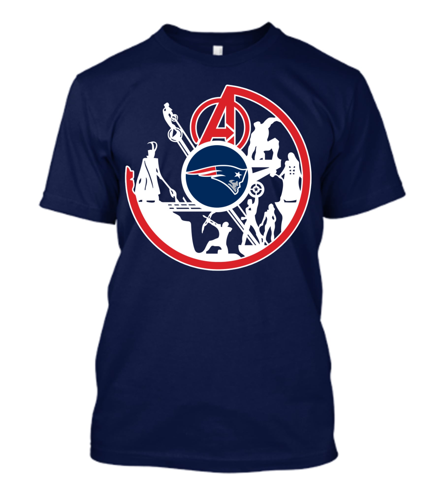 New England Patriots Avengers Crossover T-Shirt