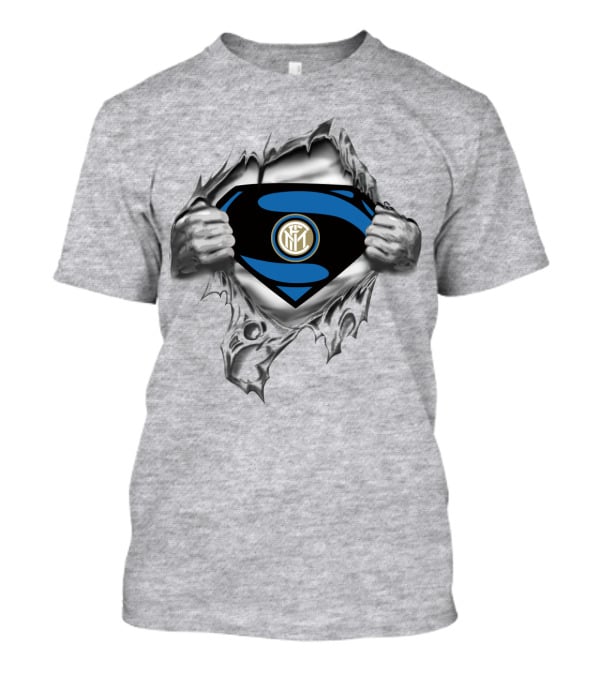 Inter Milan Superman Emblem Reveal T-Shirt