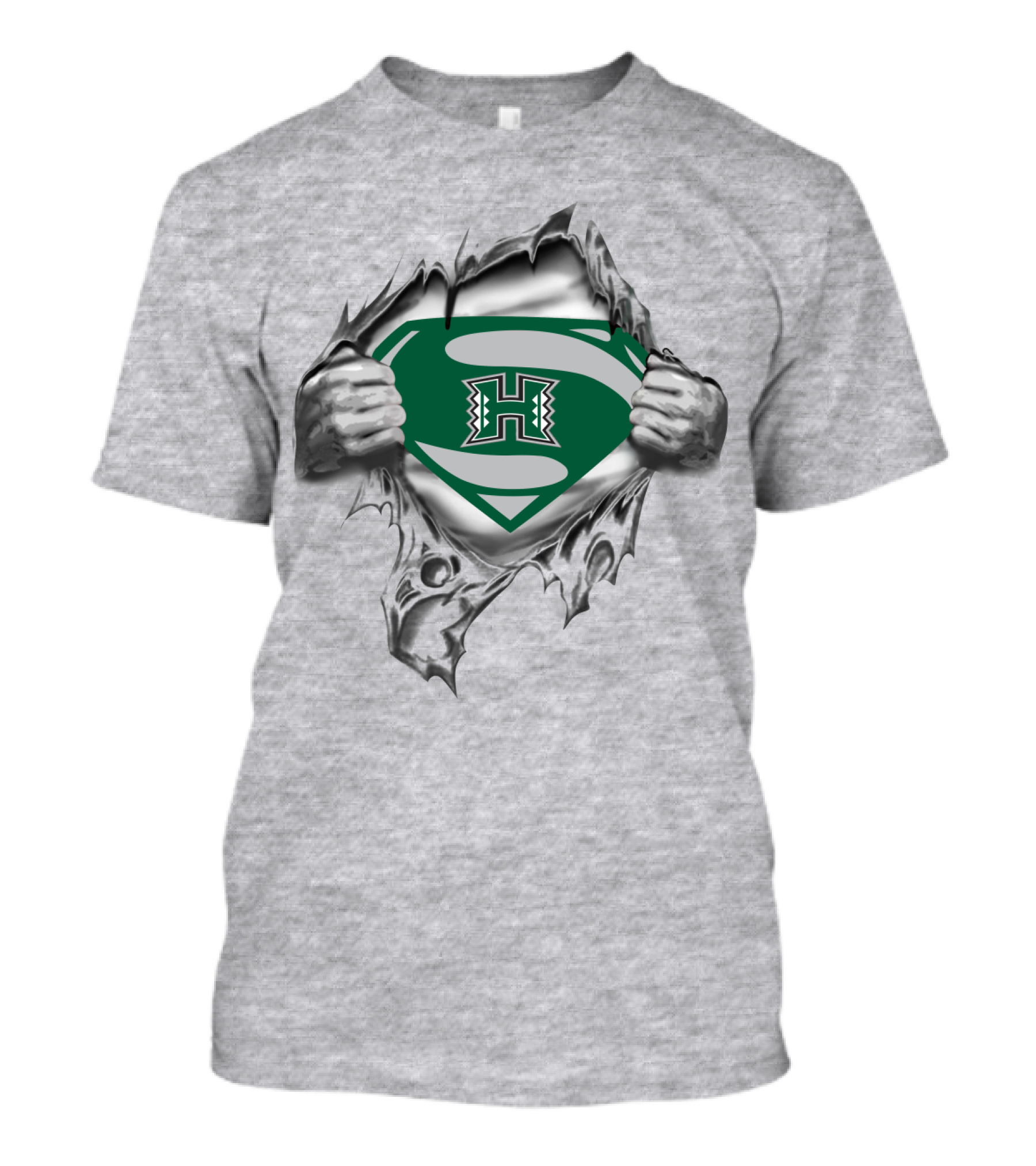 University Of Hawaii Rainbow Warriors Superhero T-Shirt