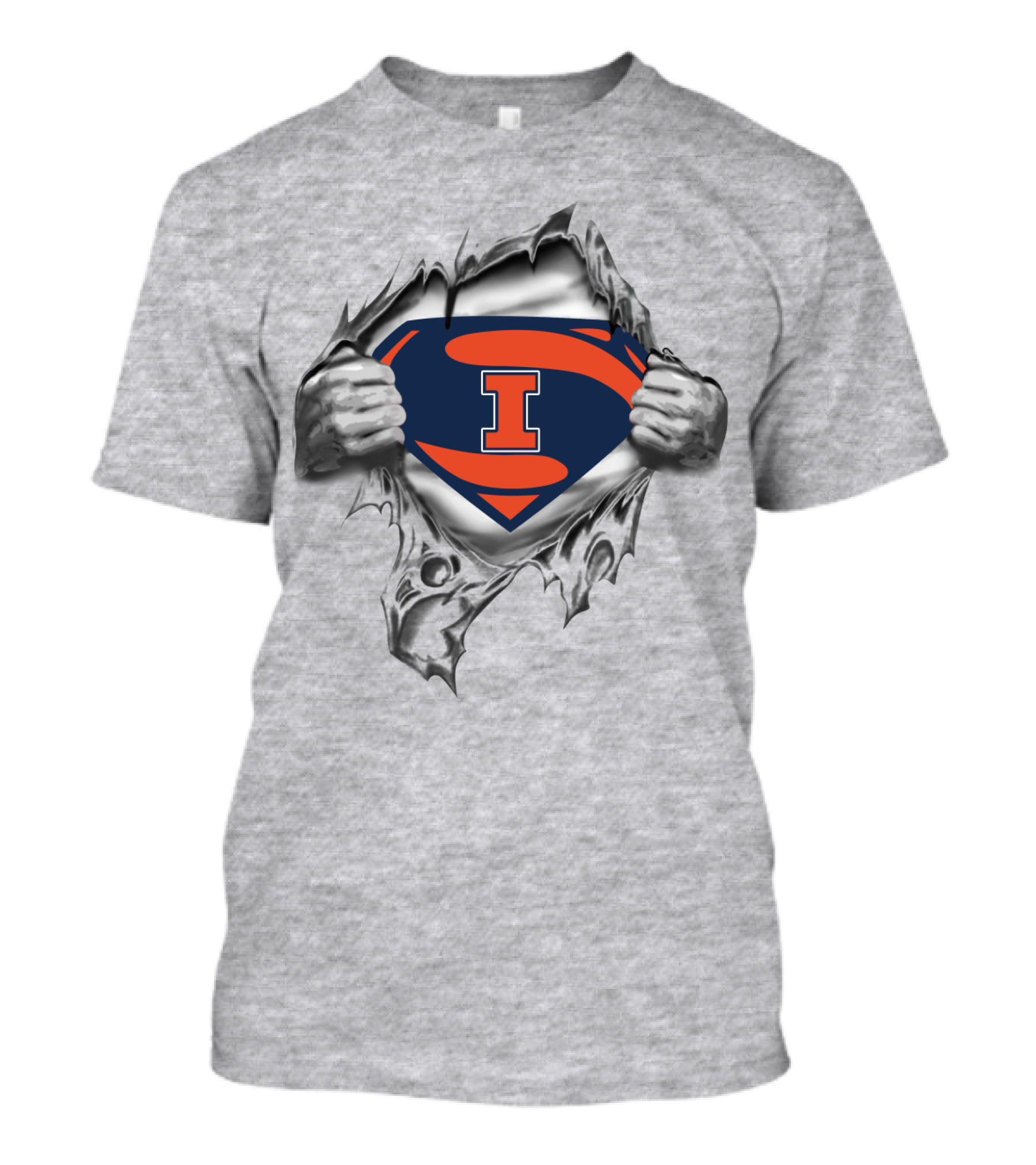 Superman Illinois Fighting Illini T-Shirt