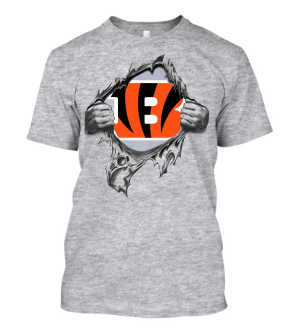 Cincinnati Bengals Logo Emerging From Darkness T-Shirt