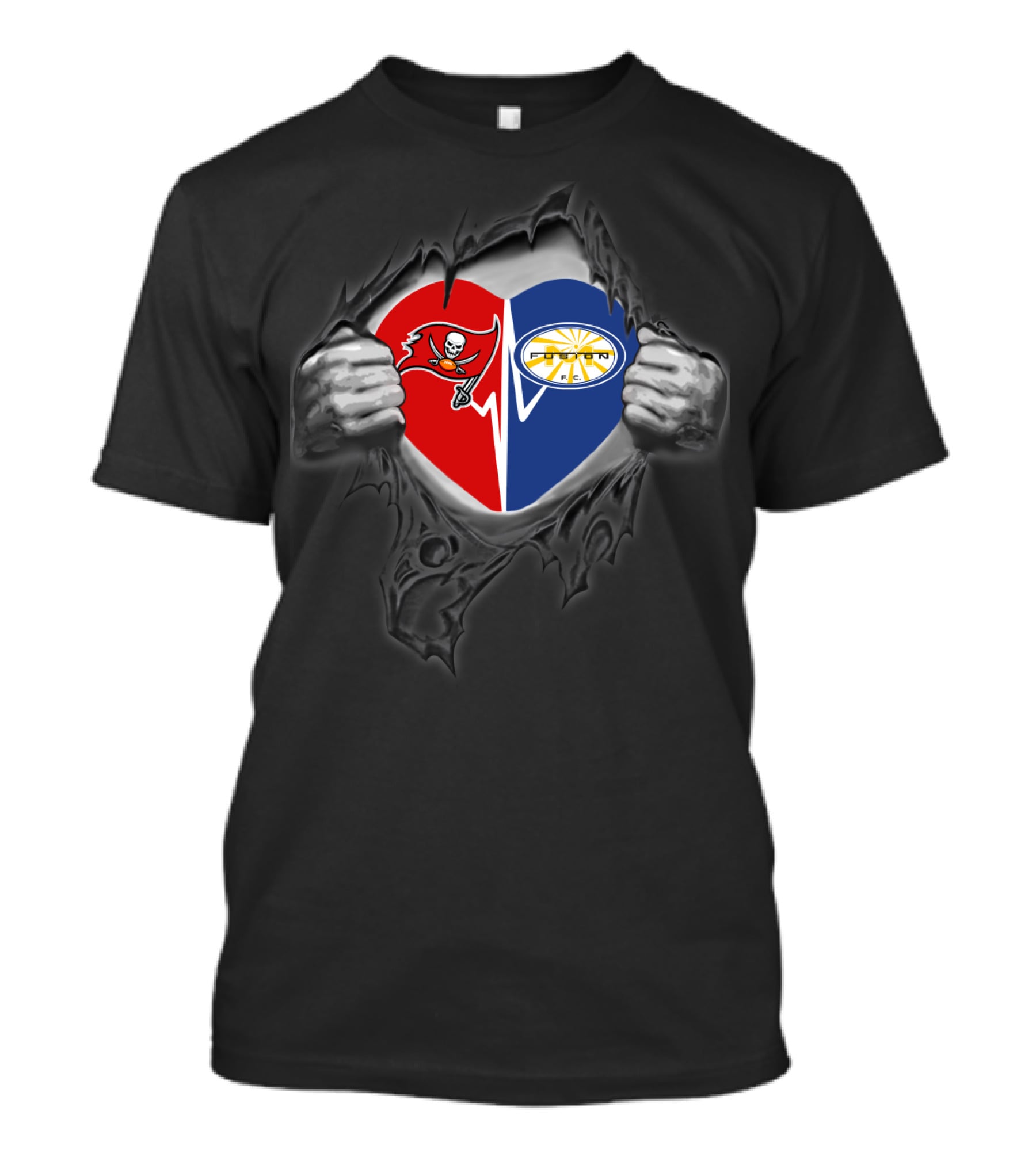 Buccaneers Heart Miami Fusion Soccer Football T-Shirt