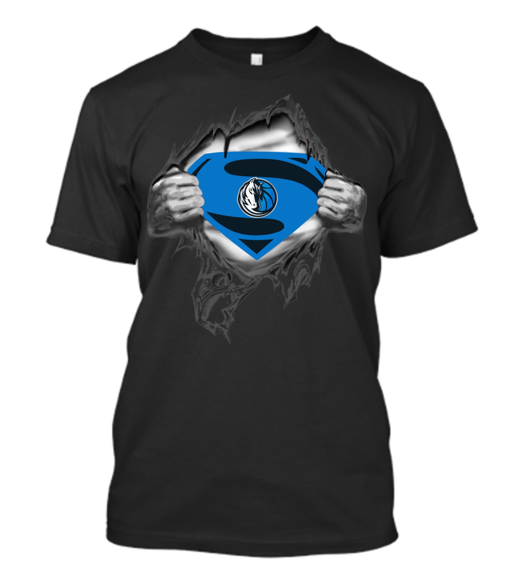 Dallas Mavericks Superhero Emblem With 86 Retro Vibe T-Shirt
