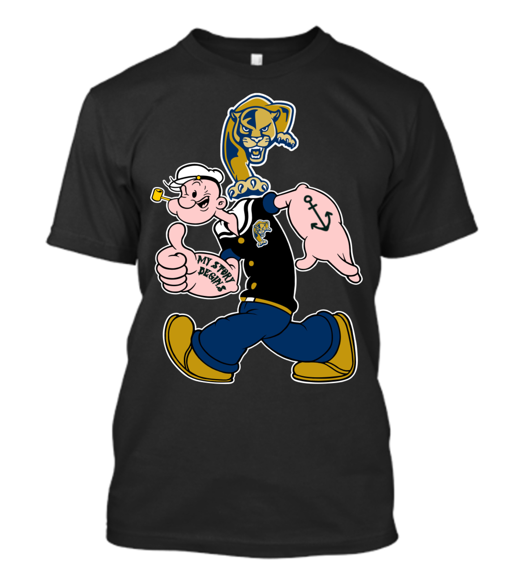 Florida Intl Golden Panthers My Story Begins T-Shirt