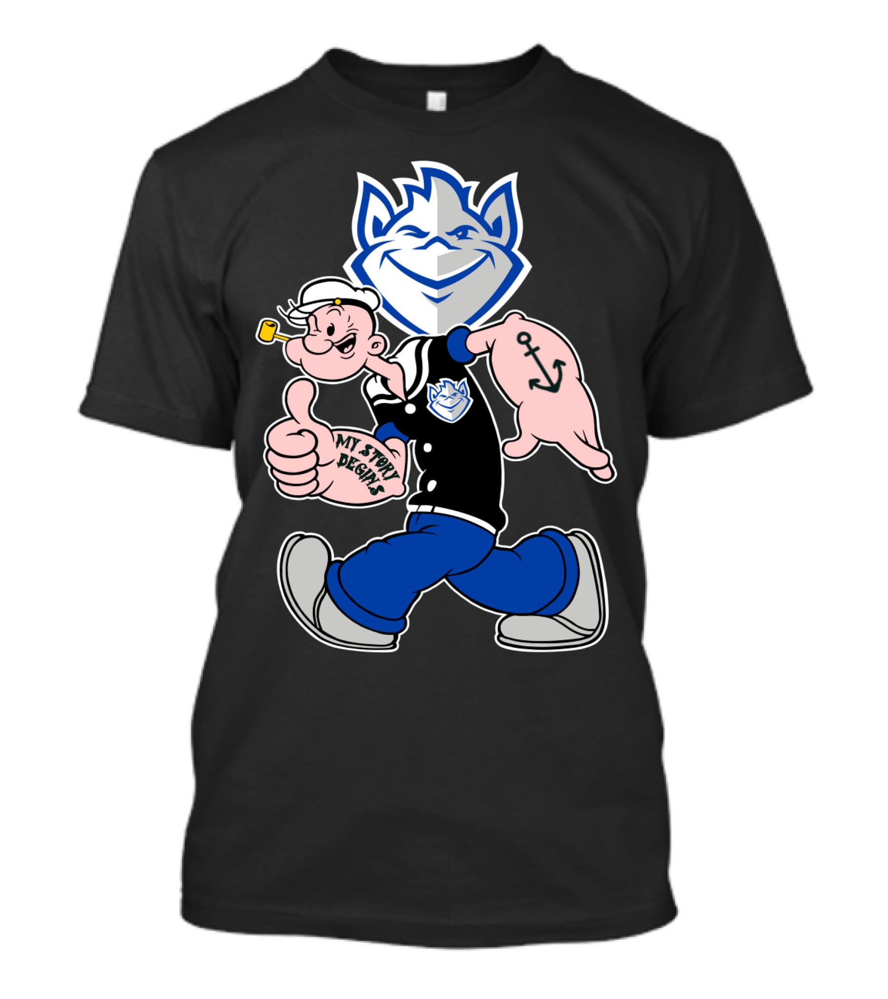 Saint Louis Billikens Popeye My Story Begins T-Shirt