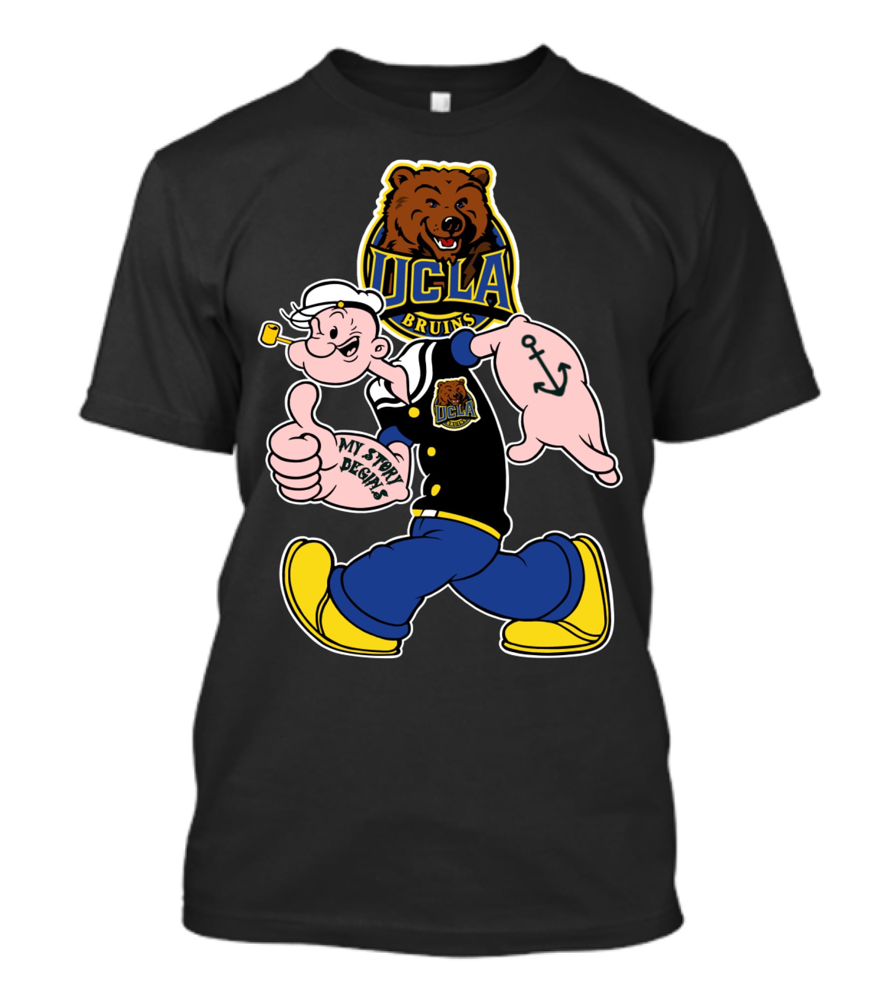 Ucla Bruins Popeye My Story Begins T-Shirt