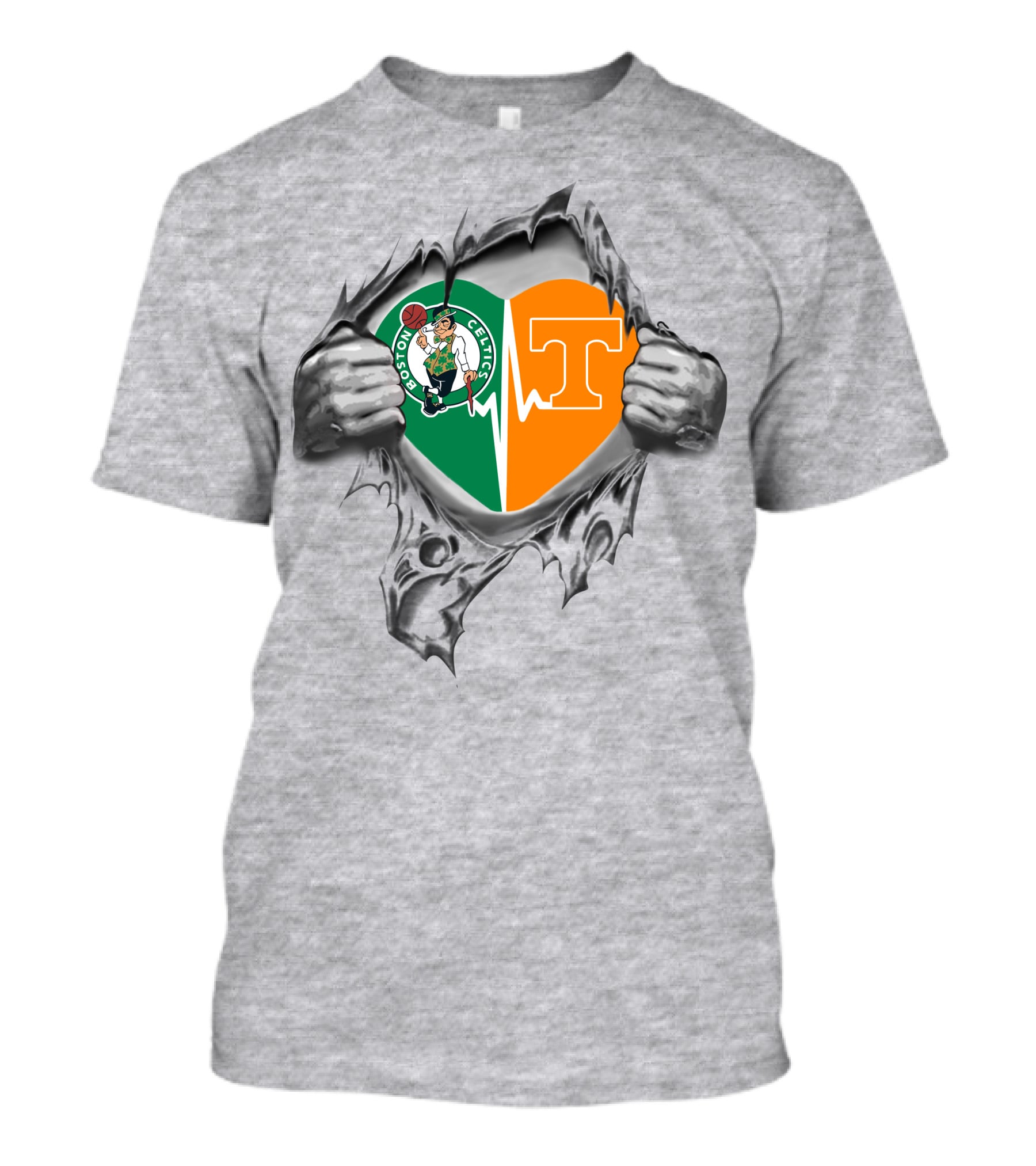 Boston Celtics Tennessee Heartbeat Unveiled T-Shirt