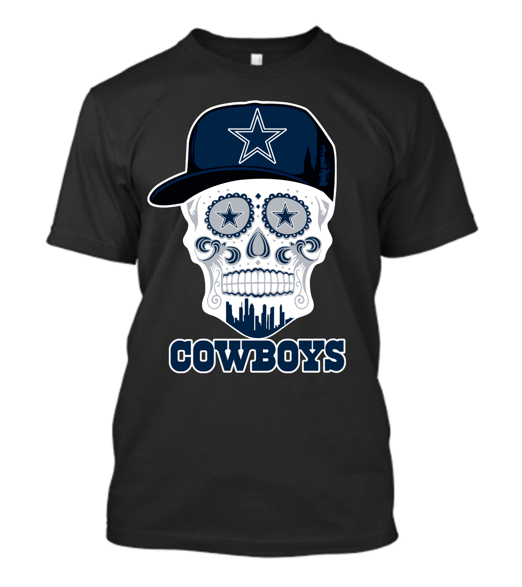 Cowboys Skull With Starry Hat T-Shirt