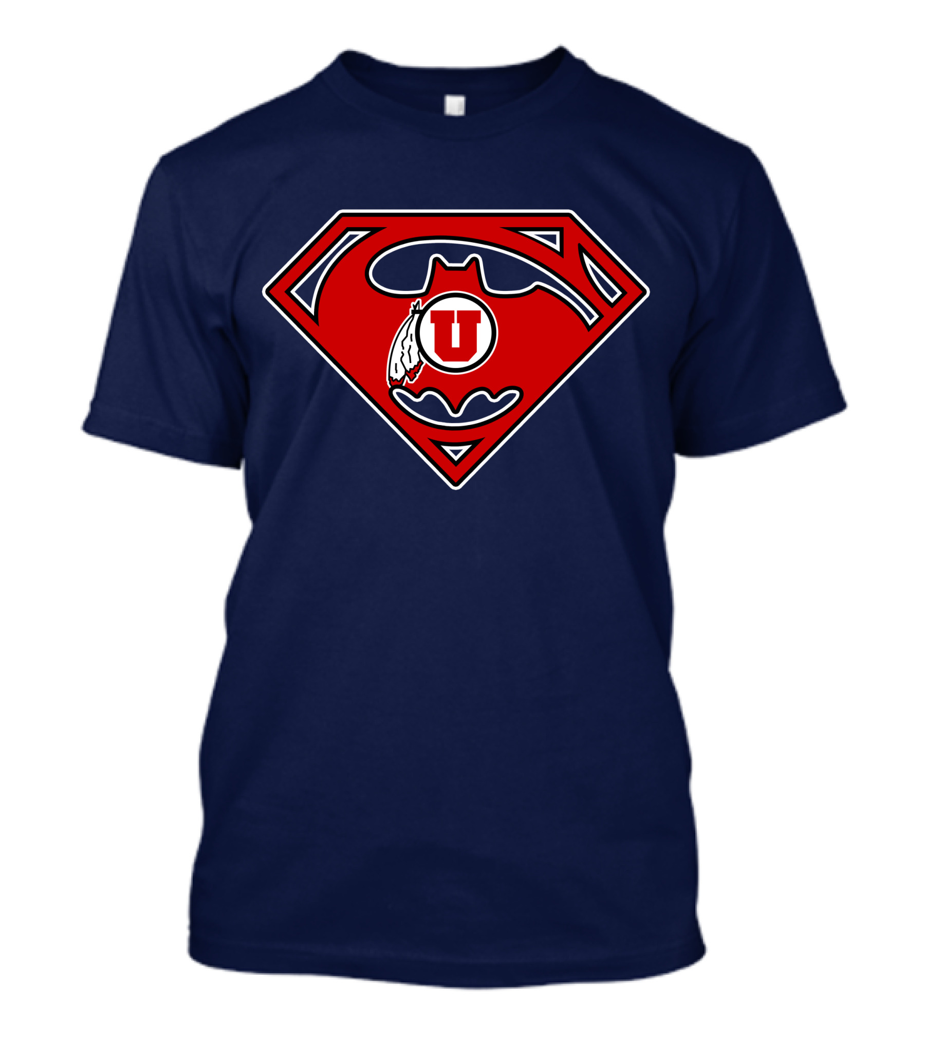 Utes Superman Batman Logo Fusion T-Shirt