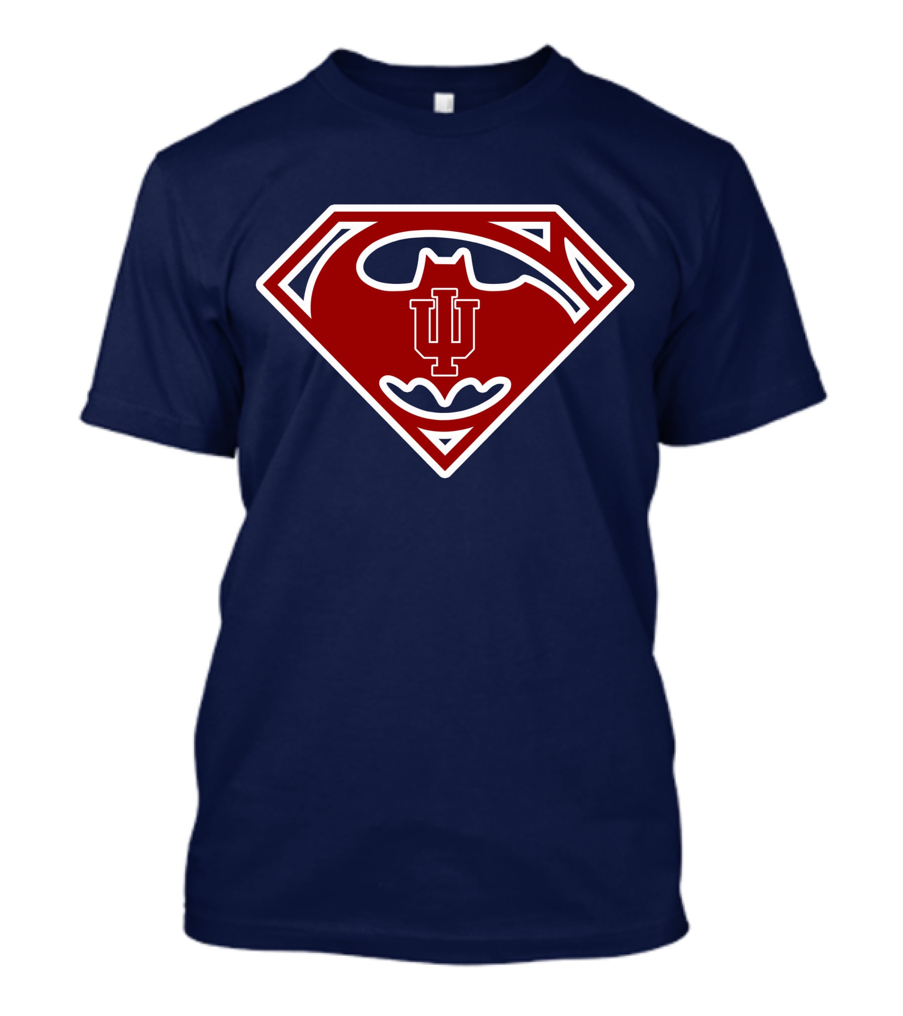 Indiana Hoosiers Superman Batman Logo Mashup T-Shirt