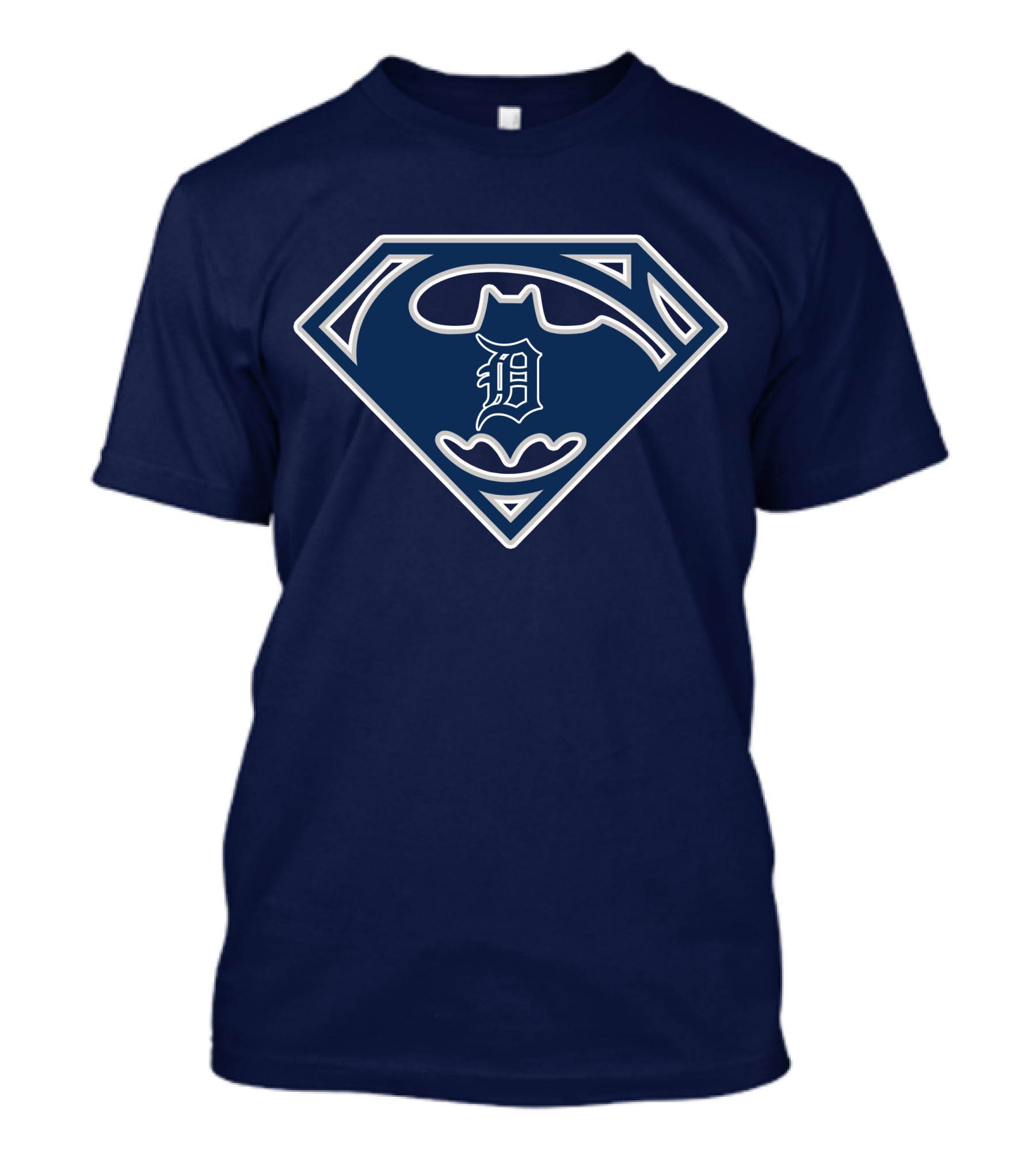 Detroit Tigers Superhero Emblem 210 T-Shirt