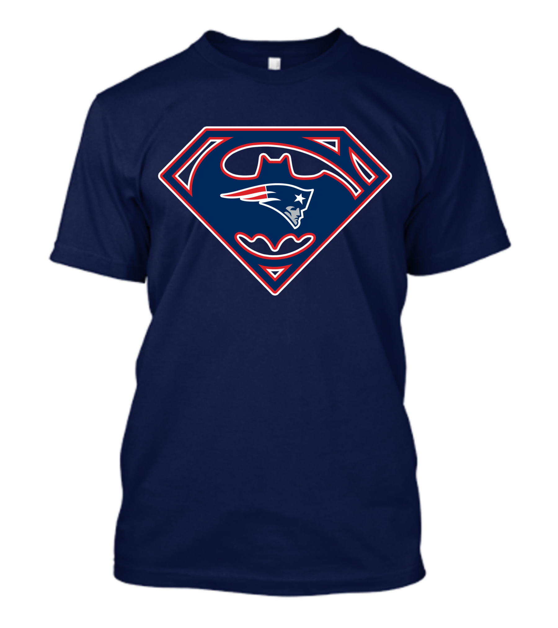 Superman Batman New England Patriots Combo T-Shirt