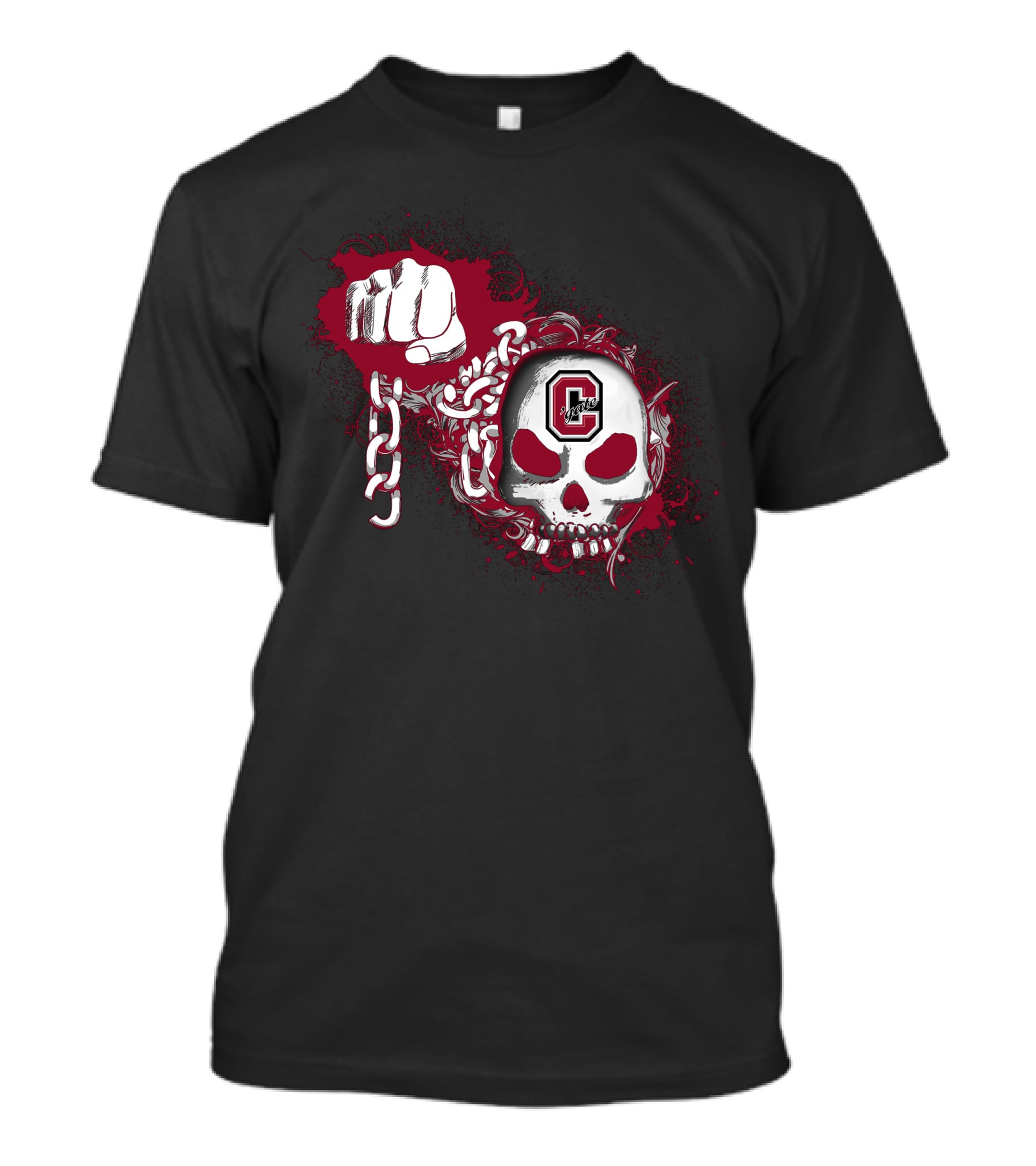 Colgate Raiders Skull And Chains T-Shirt