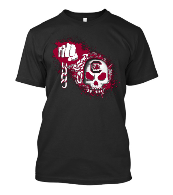 South Carolina Gamecocks Skull And Chains T-Shirt