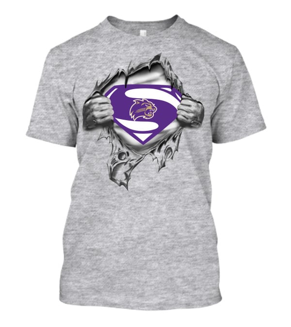 Western Carolina Catamounts Superman Logo Burst T-Shirt