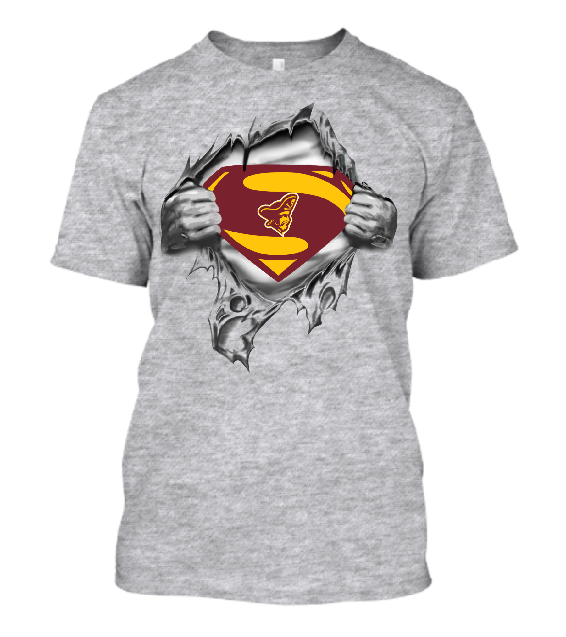 Armstrong Atlantic Pirates Superman Shield Emblem T-Shirt