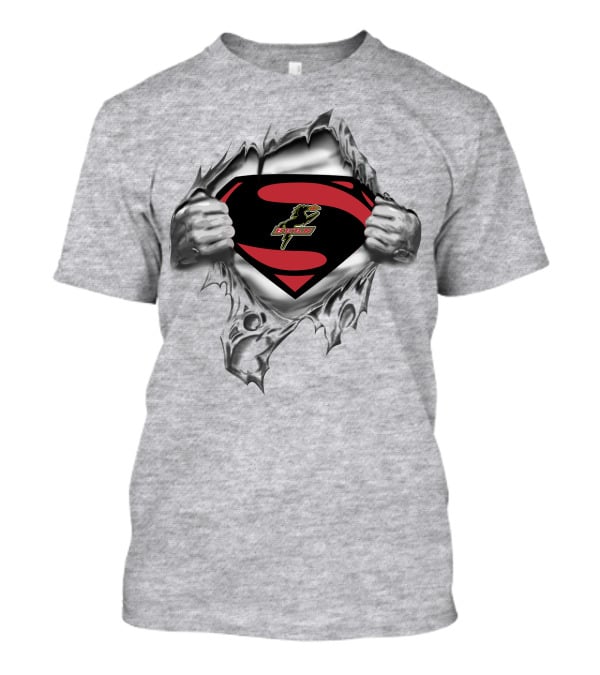 Dallas Burn Superman Logo With Torn Chest T-Shirt