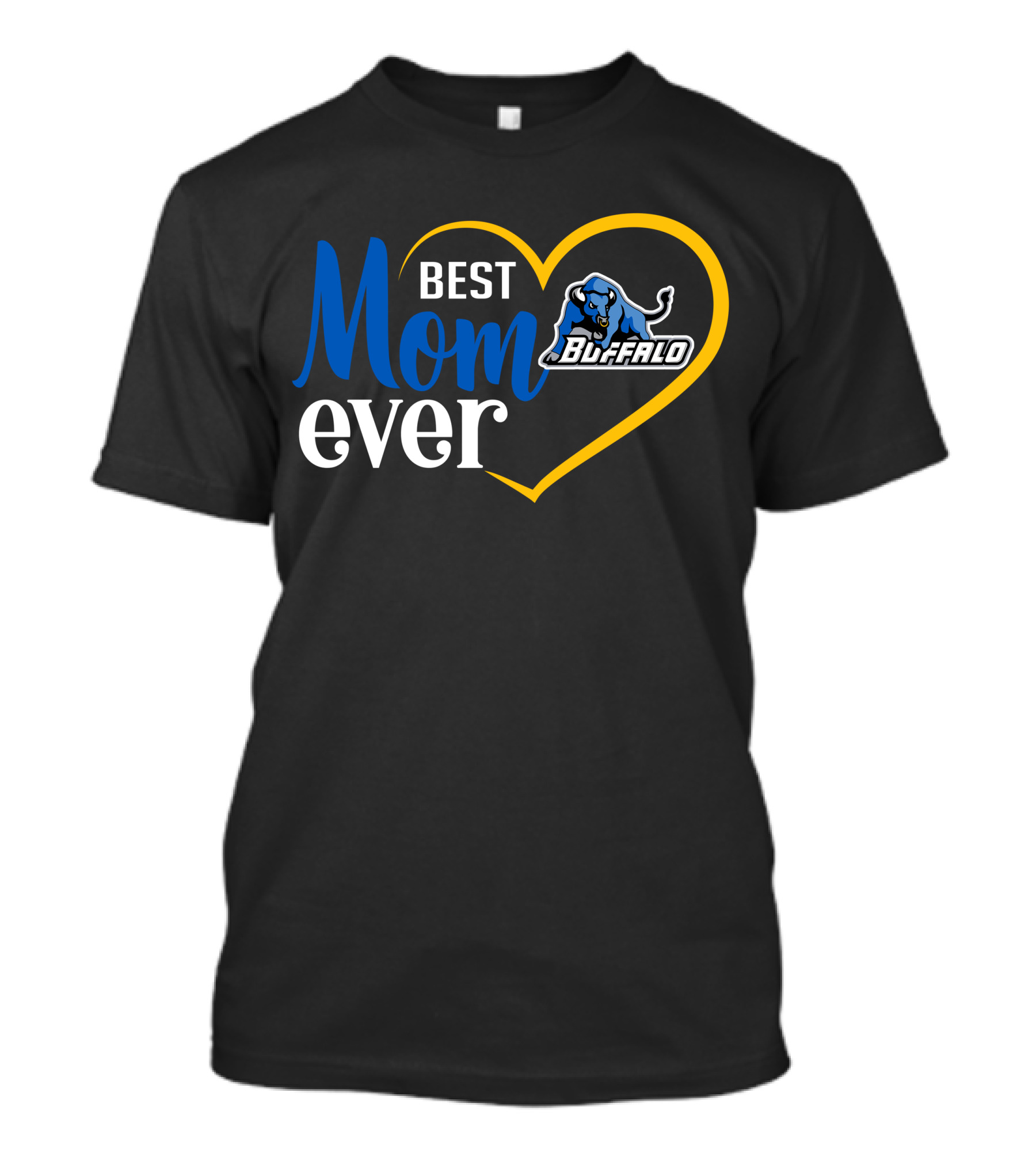 Best Mom Ever Buffalo Bulls Heart T-Shirt
