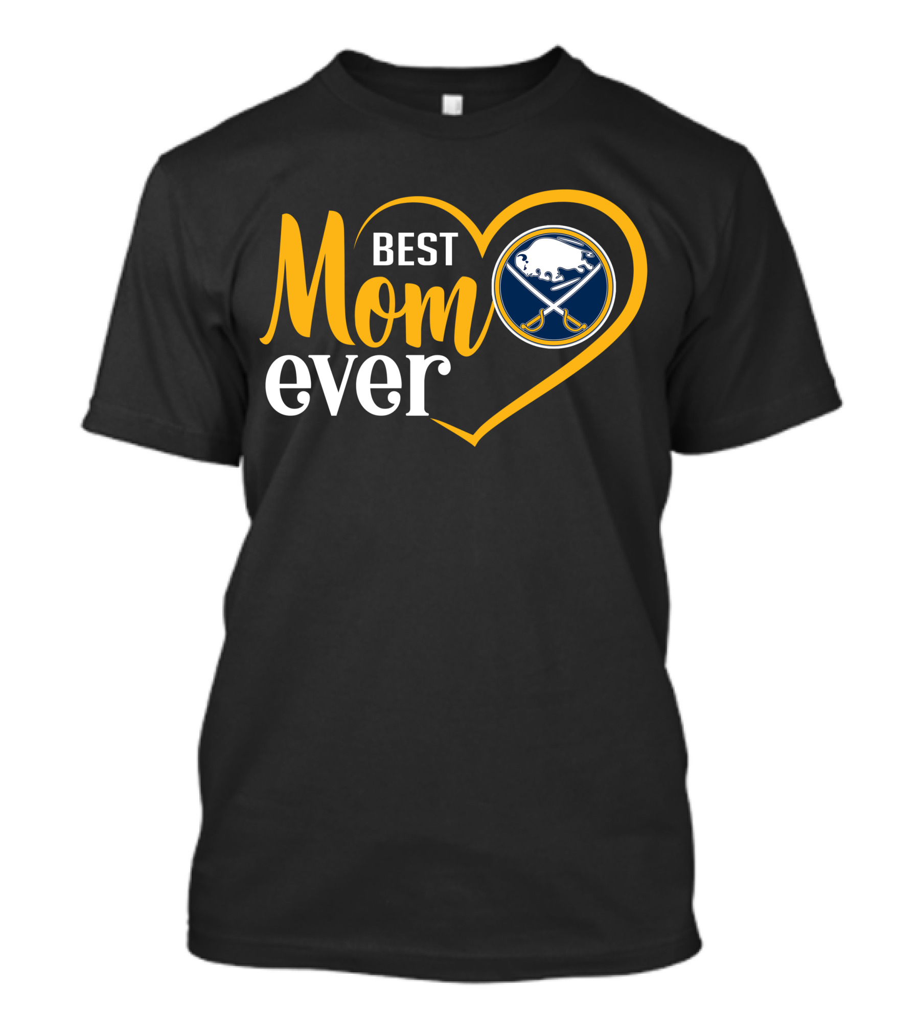Buffalo Sabres Best Mom Ever Heart T-Shirt