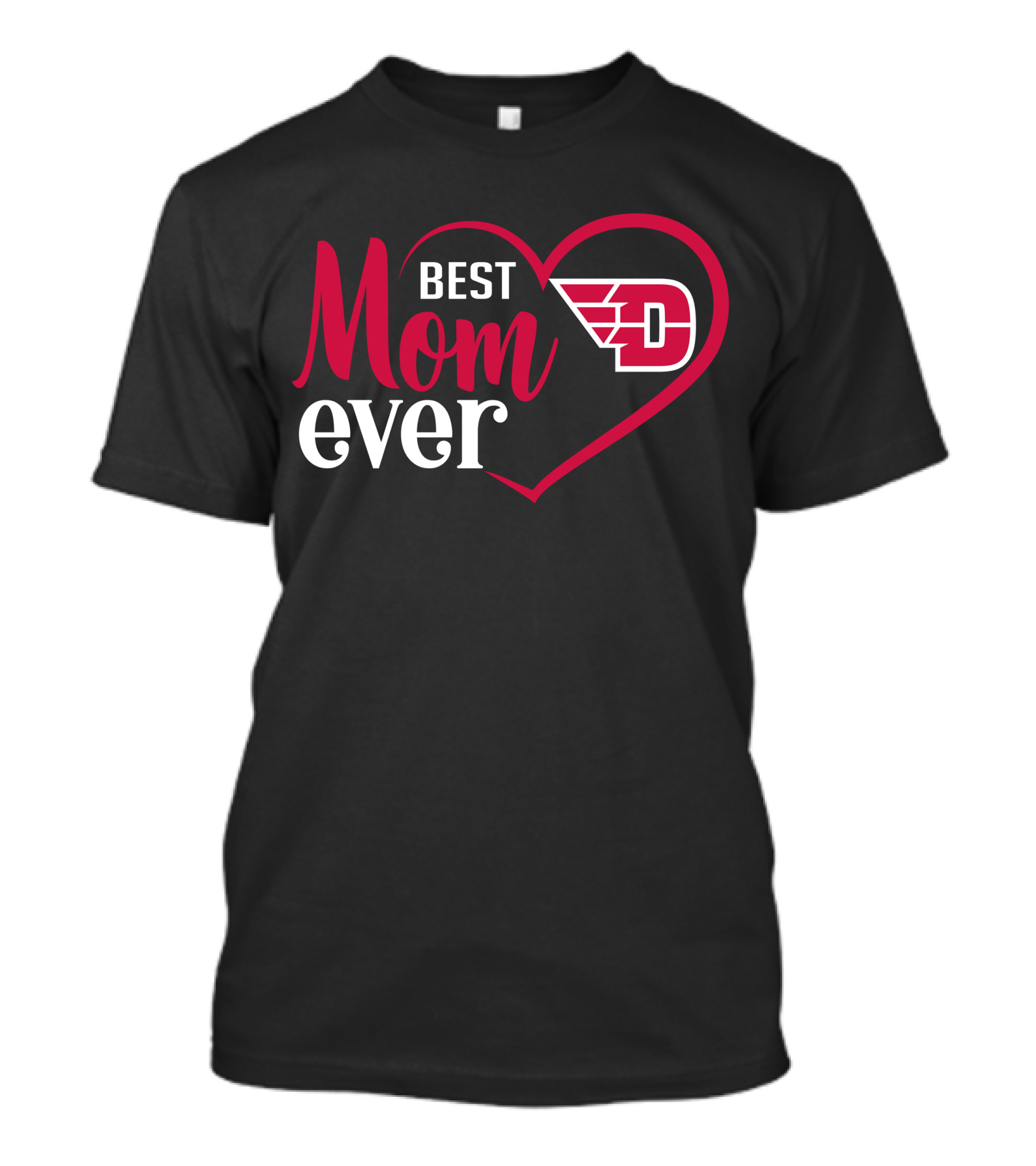 Dayton Flyers Best Mom Ever Heart T-Shirt