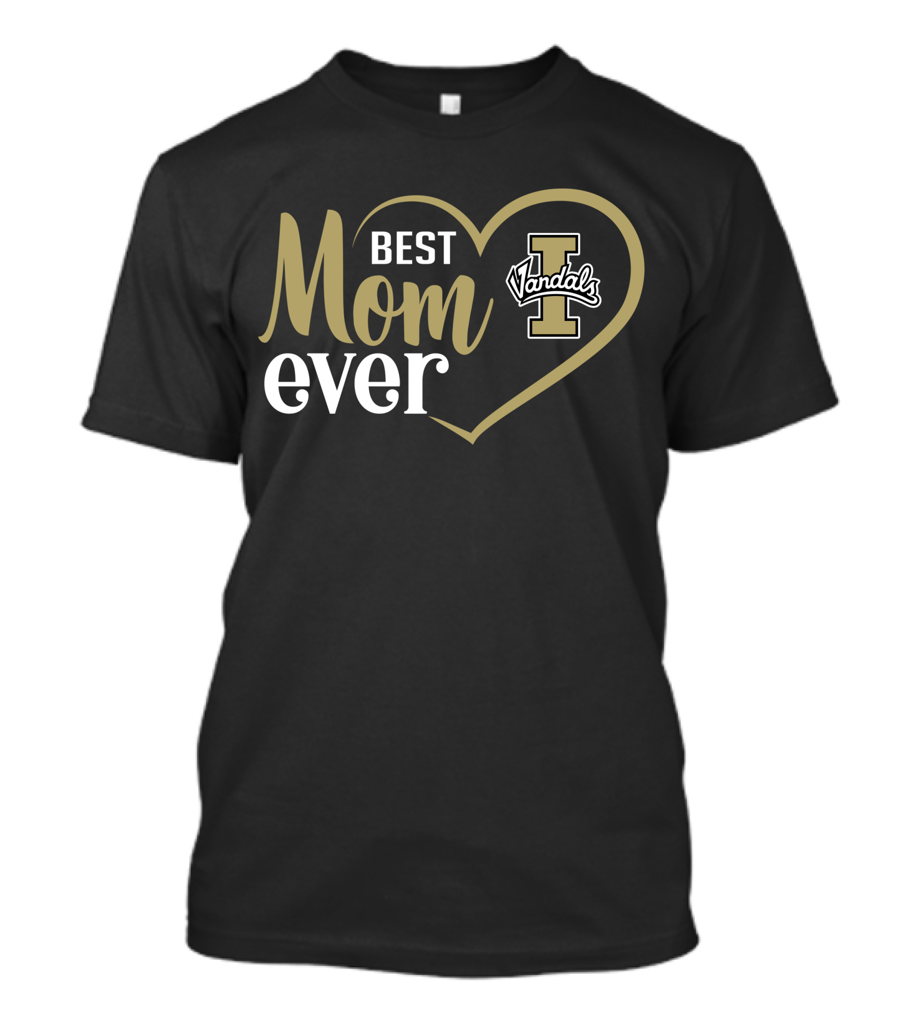 Idaho Vandals Best Mom Ever Heart Design T-Shirt