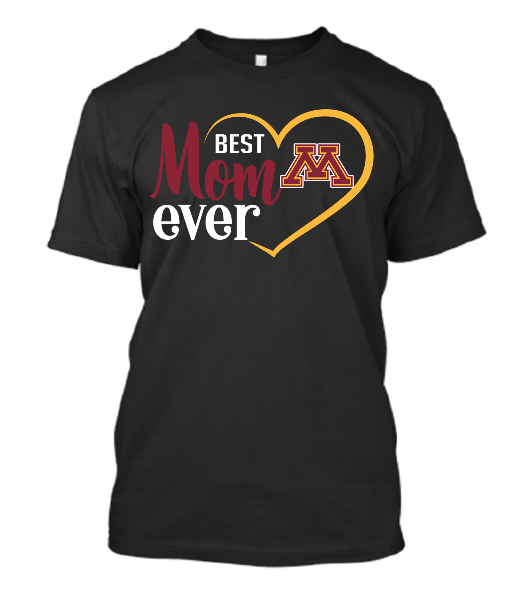 Minnesota Golden Gophers Best Mom Ever Heart T-Shirt