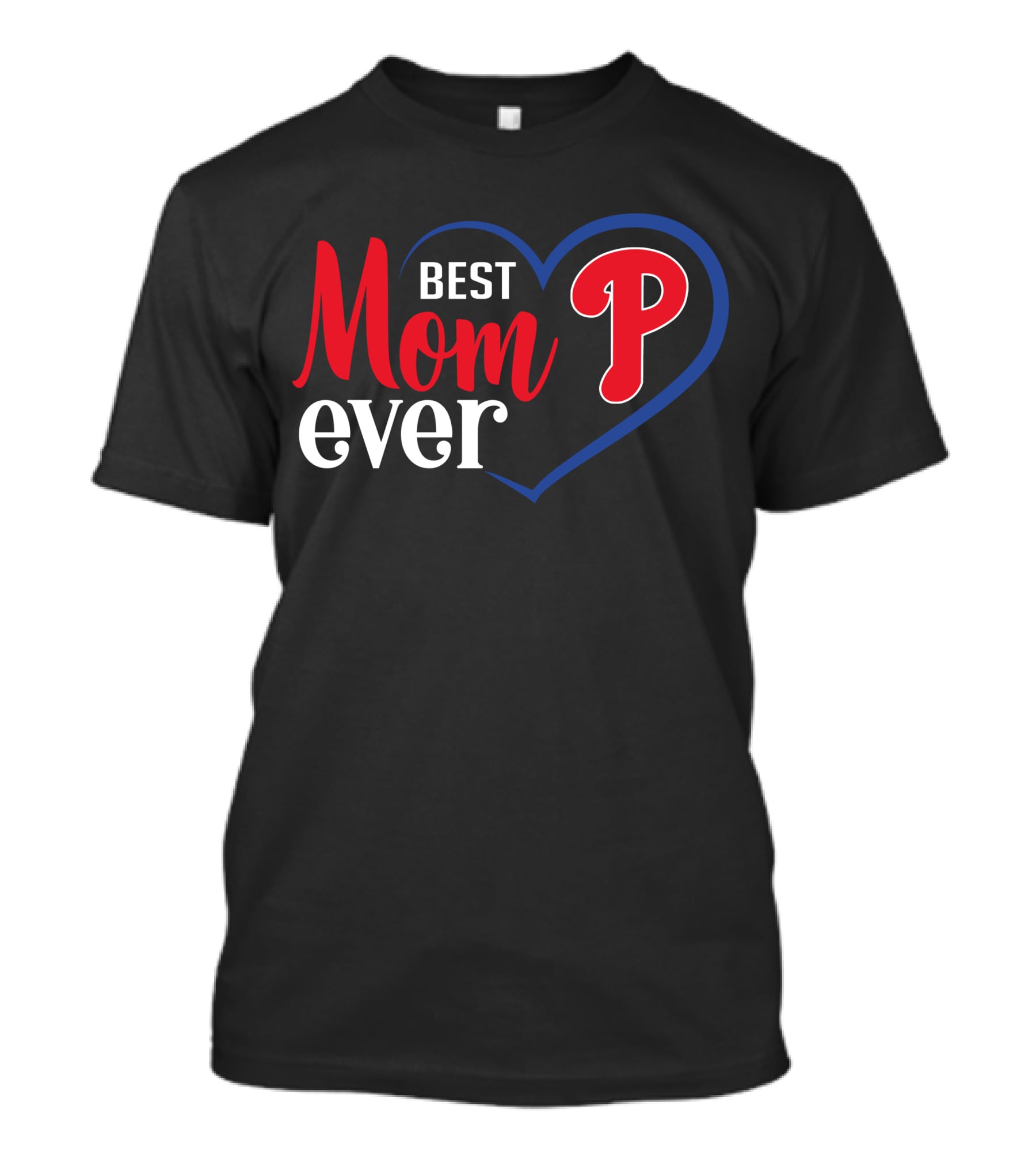 Philadelphia Phillies Best Mom Ever Heart T-Shirt