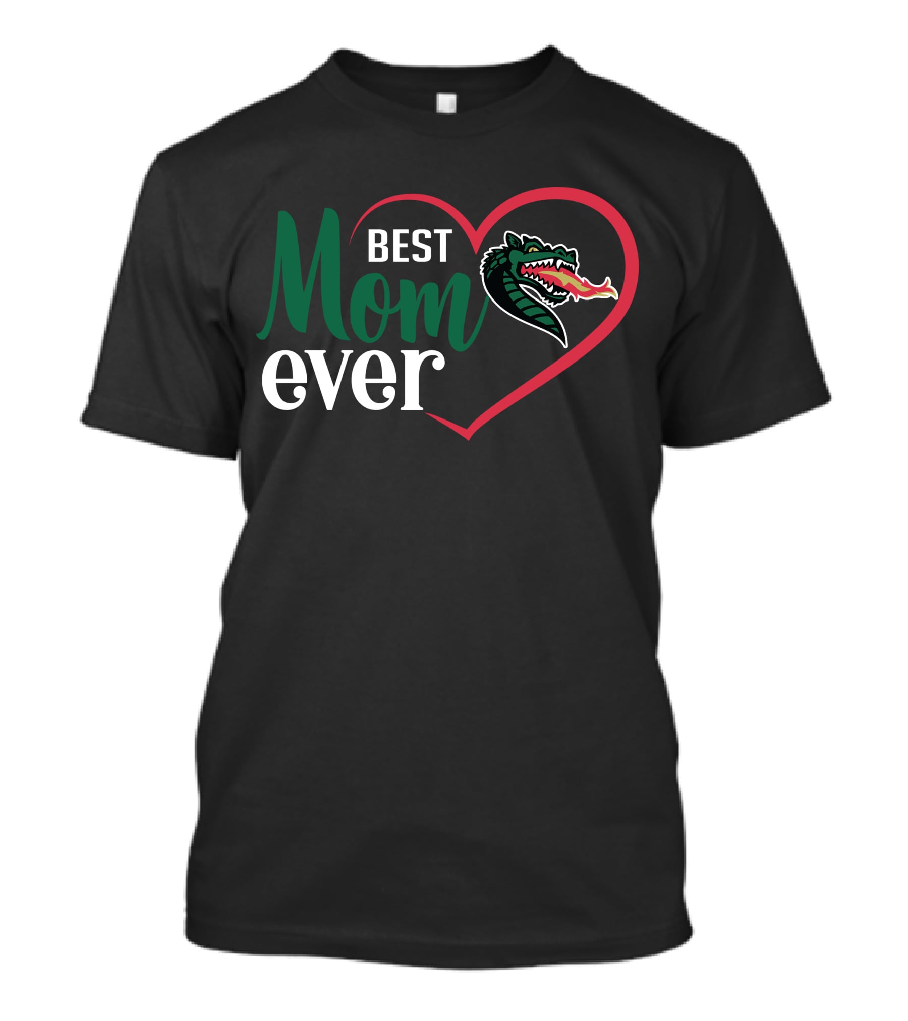 Uab Blazers Best Mom Ever Heart Dragon T-Shirt