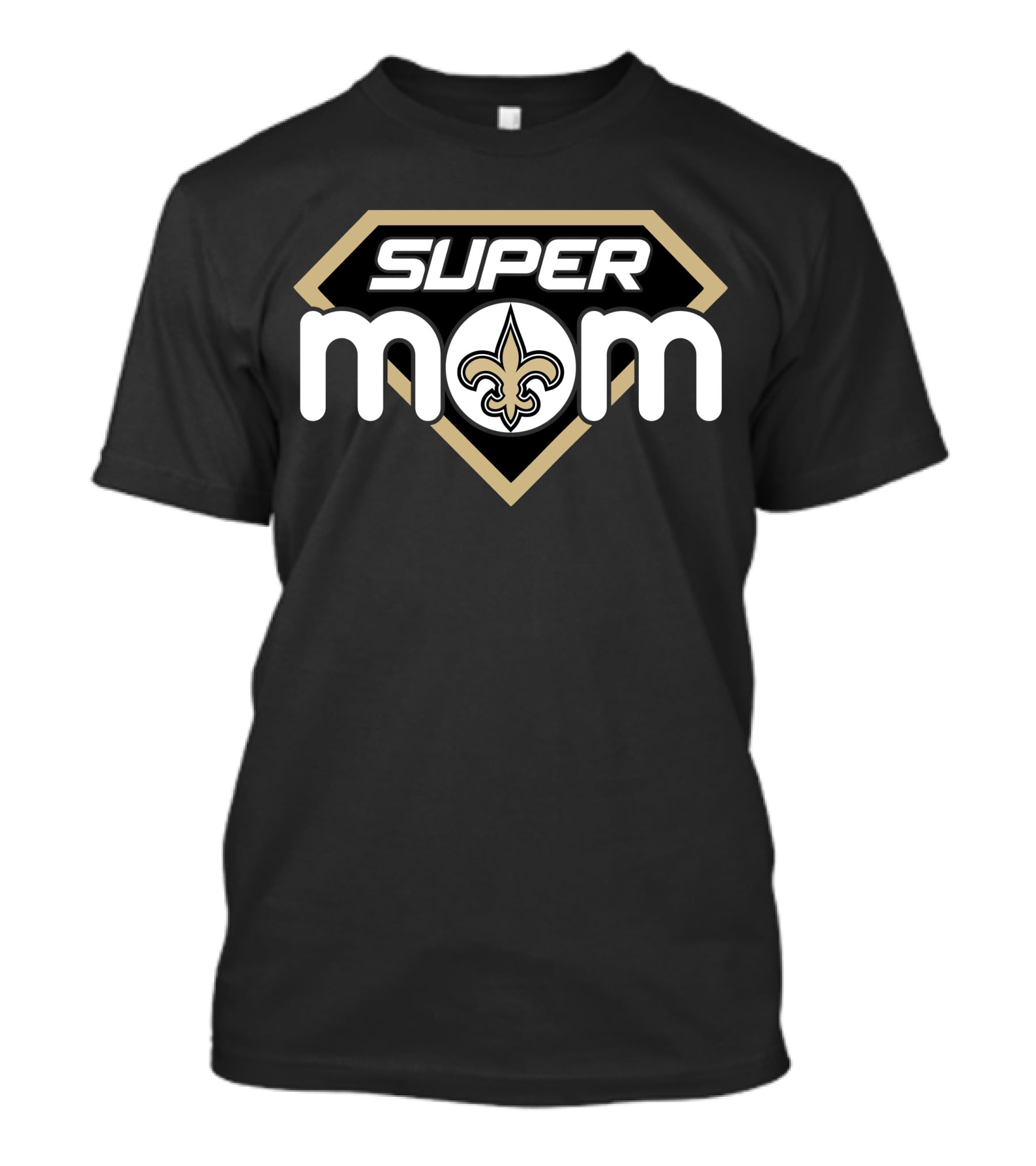 Super Mom New Orleans Saints Fleur-De-Lis T-Shirt