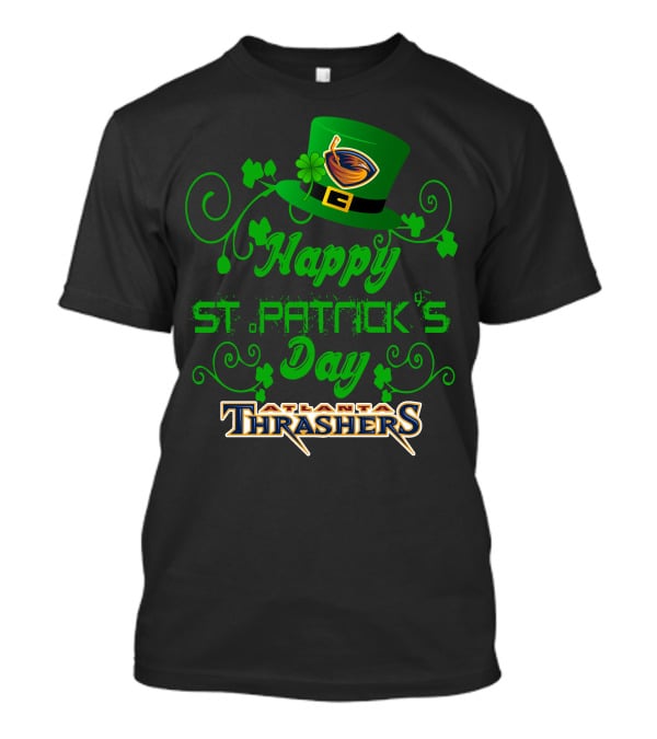 Atlanta Thrashers Happy St Patrick's Day Shamrock Hockey Hat T-Shirt