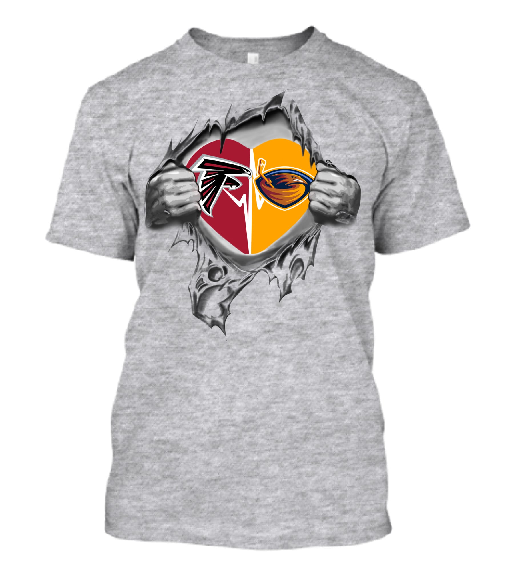 Falcons Atlanta Thrashers It's In My Heart Dual T-Shirt