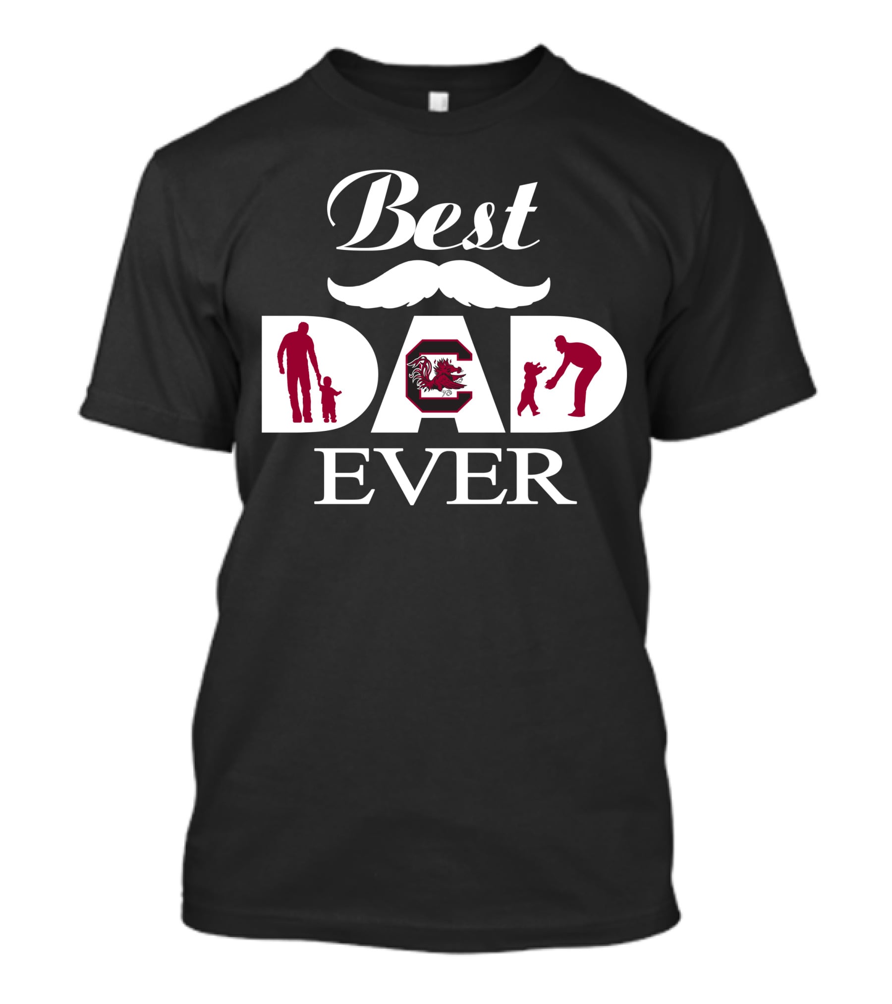 Best Dad Ever South Carolina Gamecocks 35 T-Shirt