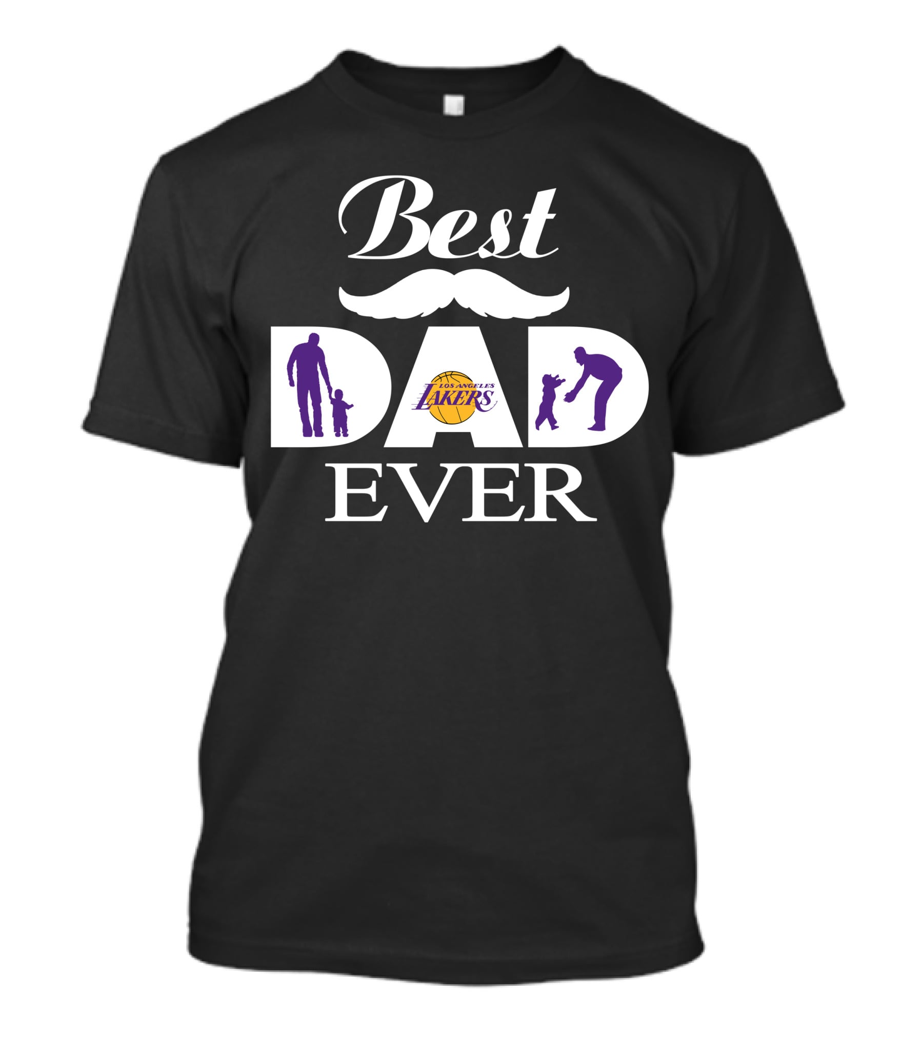 Best Dad Ever 194 Los Angeles Lakers T-Shirt