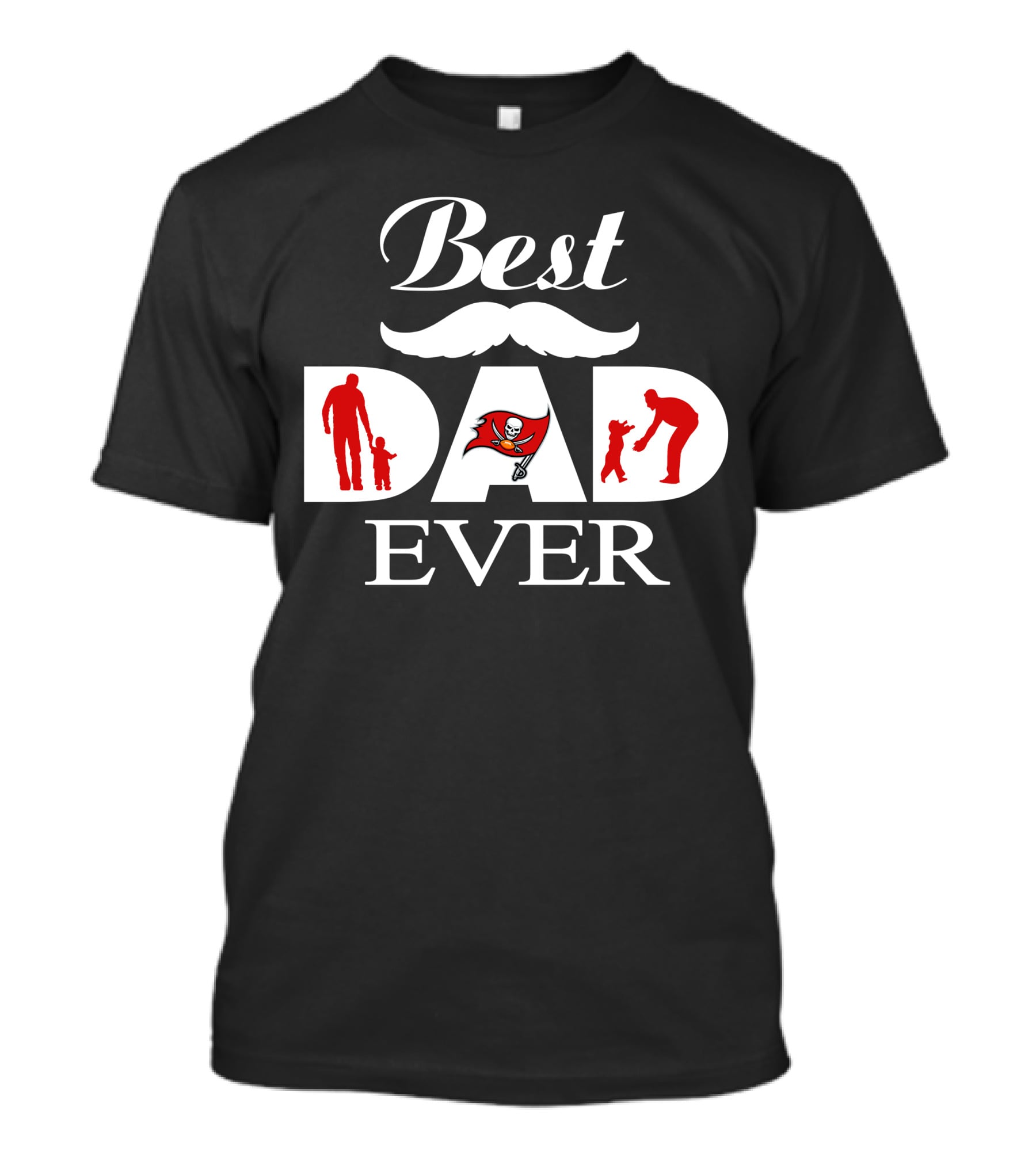 Tampa Bay Buccaneers Best Dad Ever Fathers Day Football Gift T-Shirt