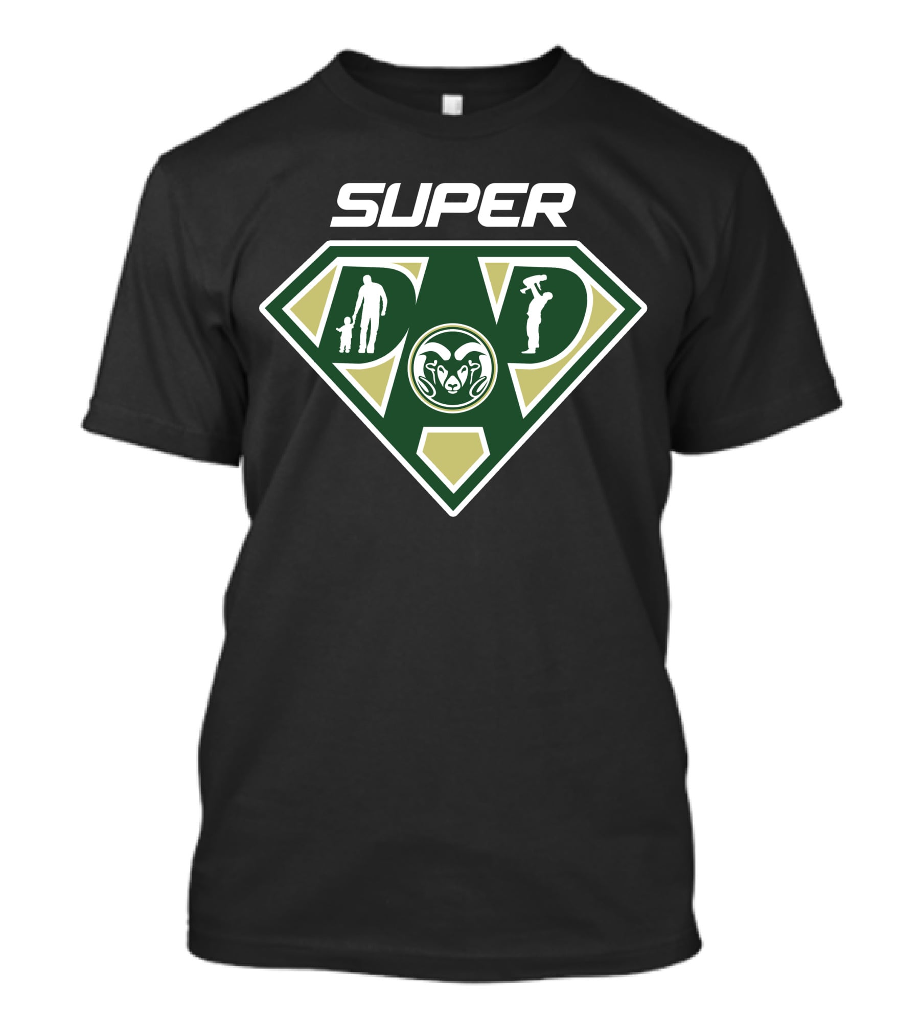Super Colorado State Rams Dad Badge T-Shirt